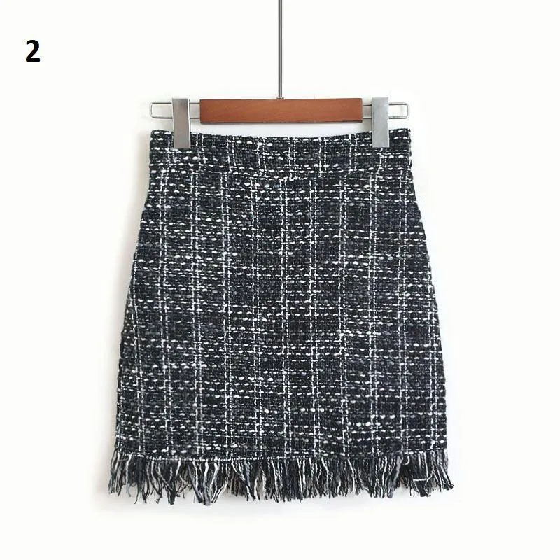 Frilled Hem Mini Skirt