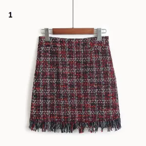 Frilled Hem Mini Skirt