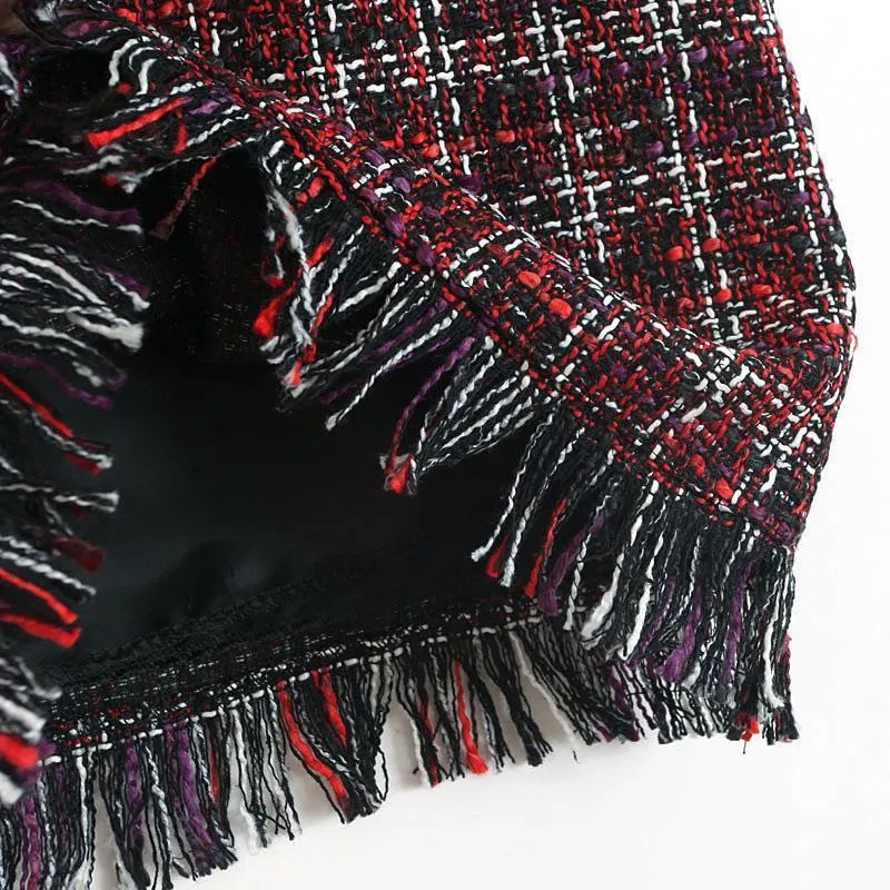 Frilled Hem Mini Skirt