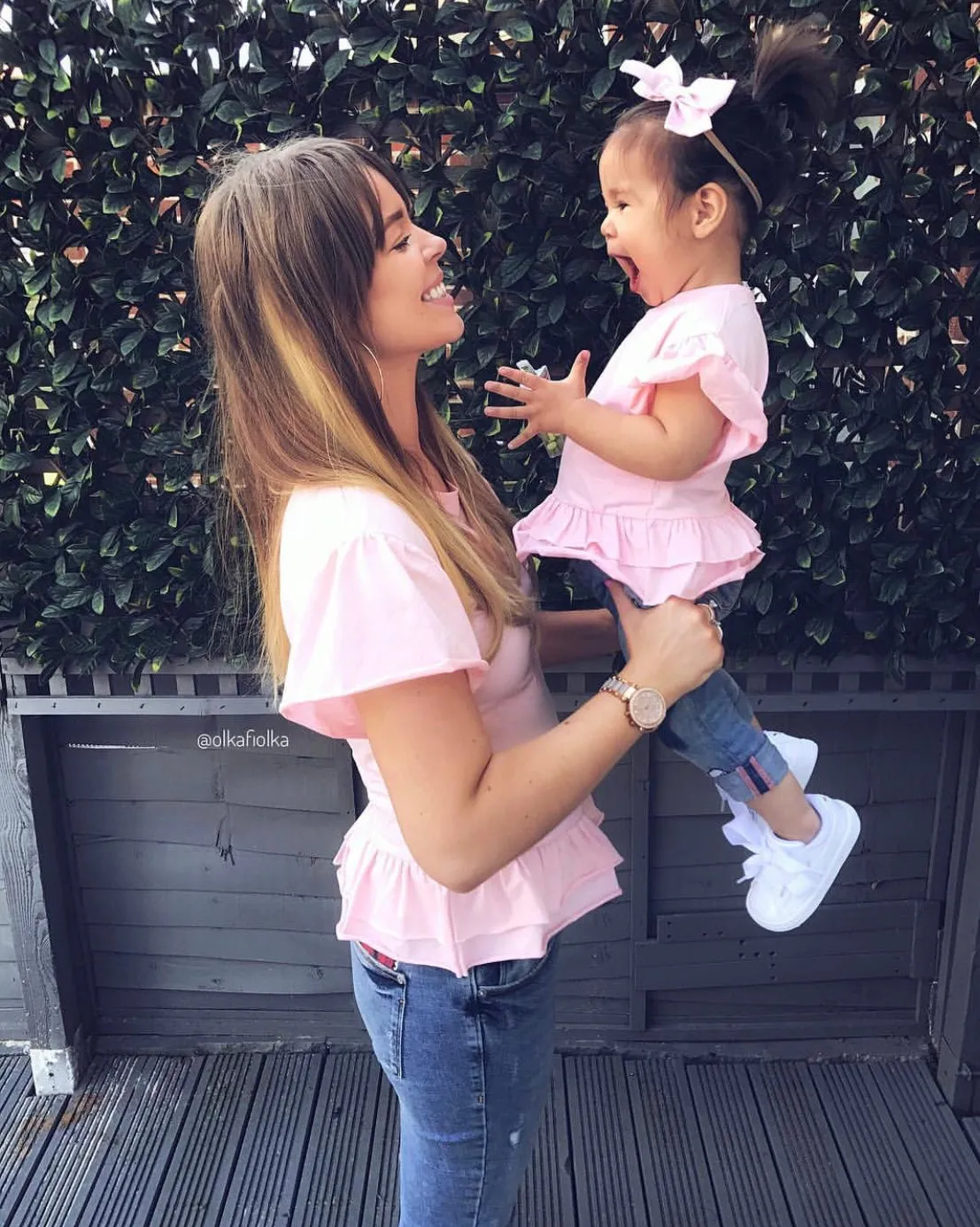 Frilled pink top - CHILD