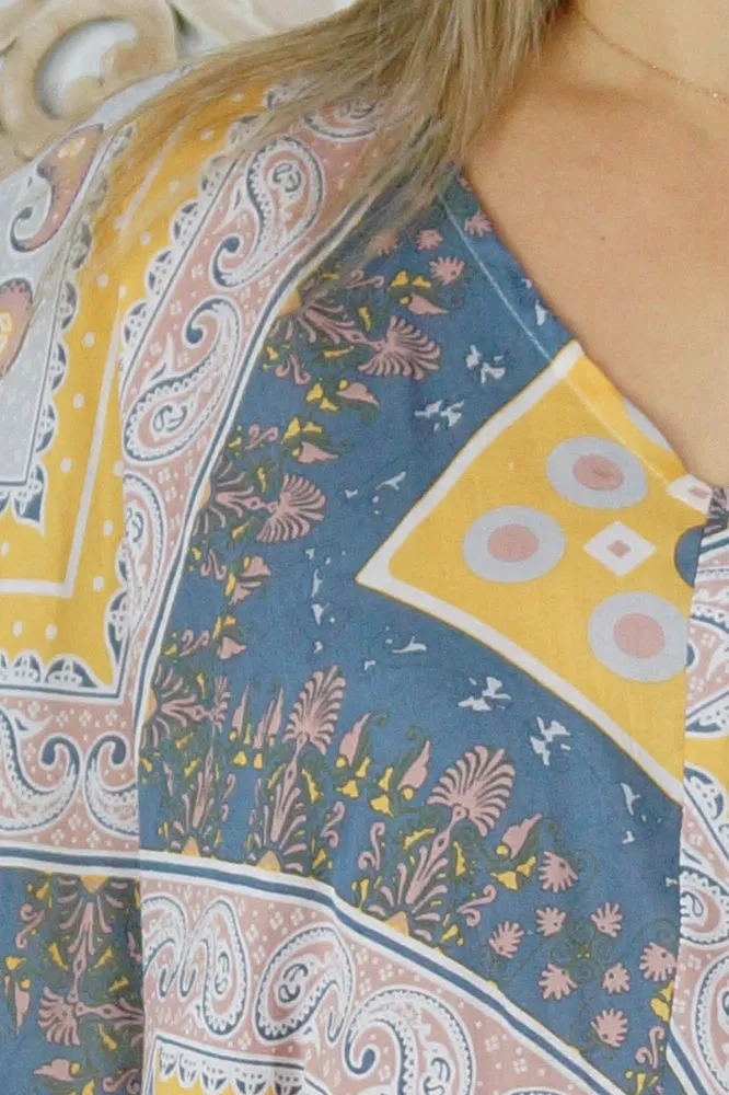 Frilled Toga Dress "Maya"