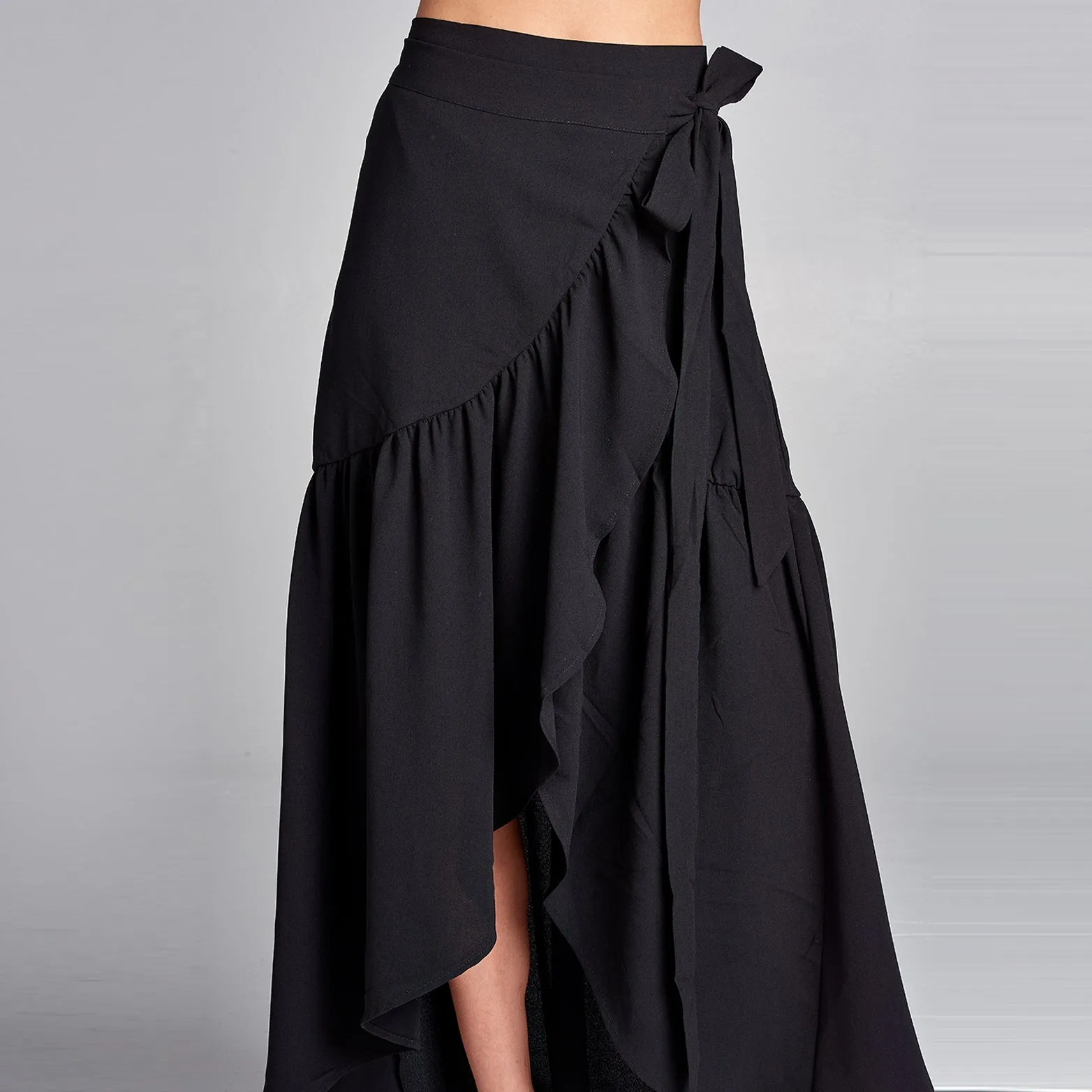 Frilled Wrap Skirt
