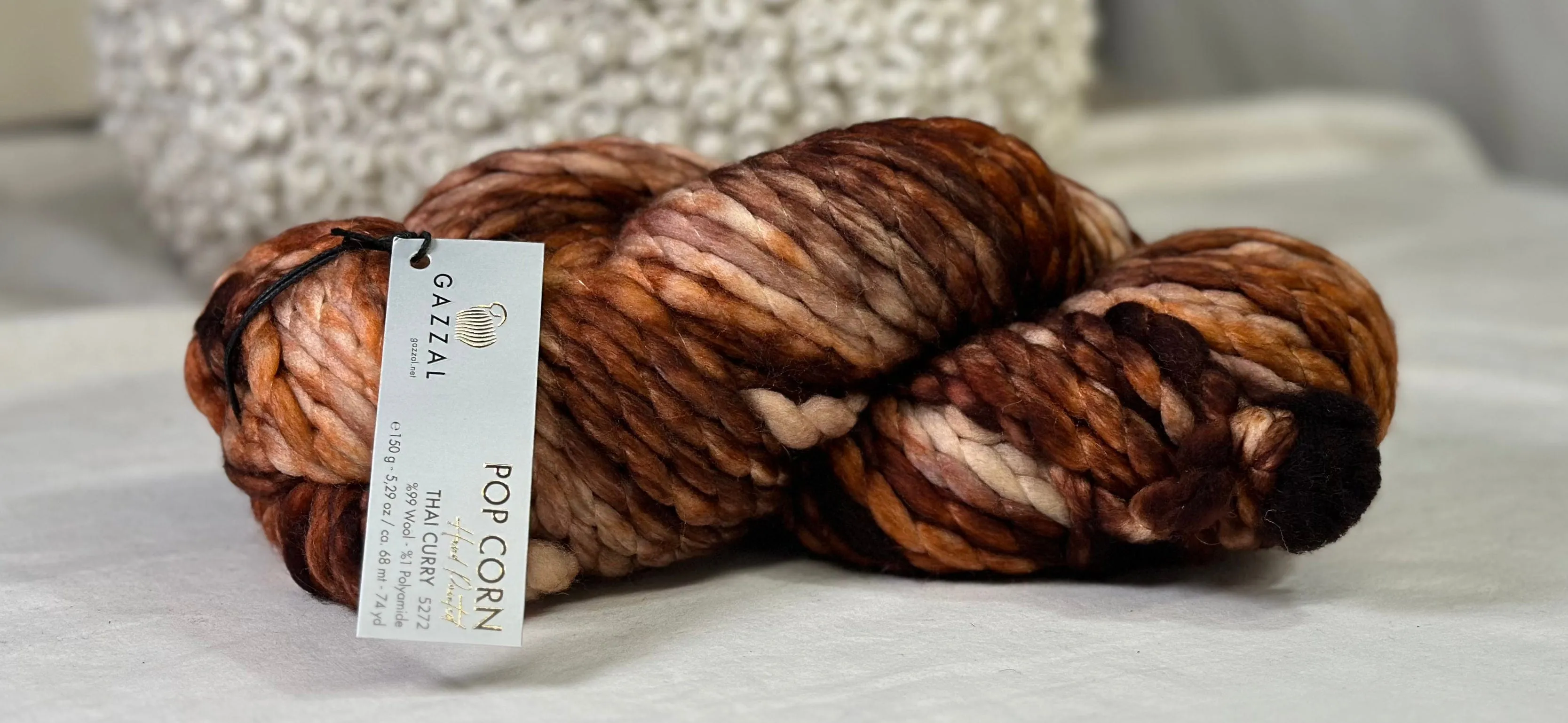 Gazzal - Pop Corn - Hand Painted - Thai Curry -5272