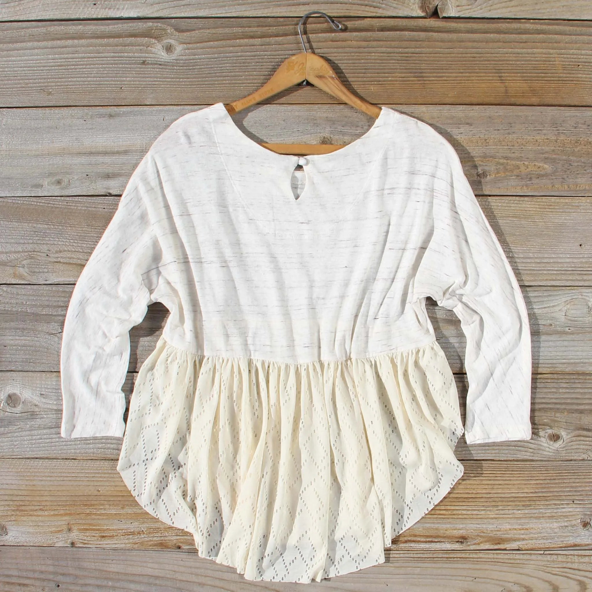 Gentry Lace Tunic in Sand