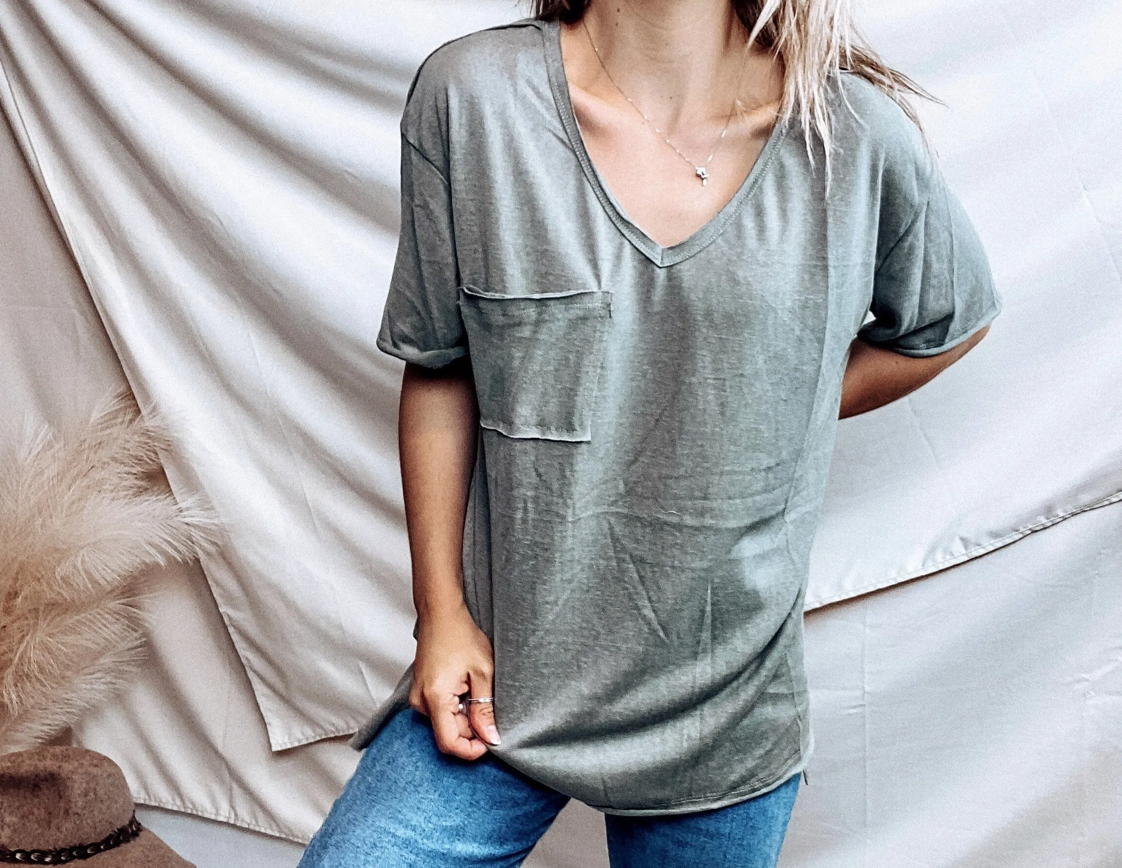 Georgia Relaxed Pocket Tee