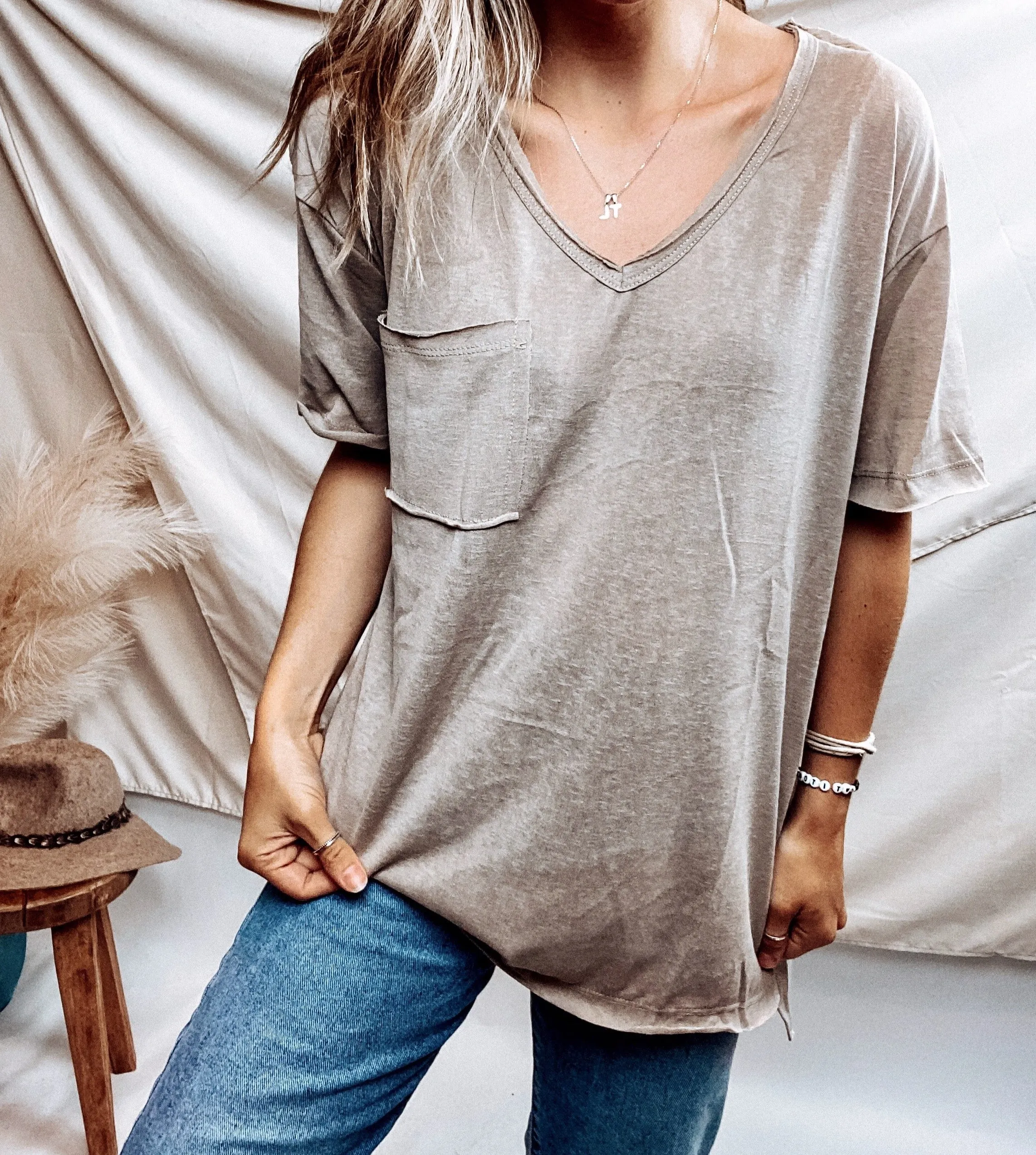 Georgia Relaxed Pocket Tee