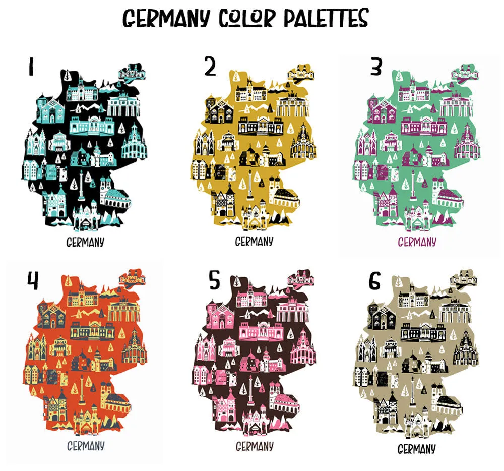 Germany Landmark Melamine Platter