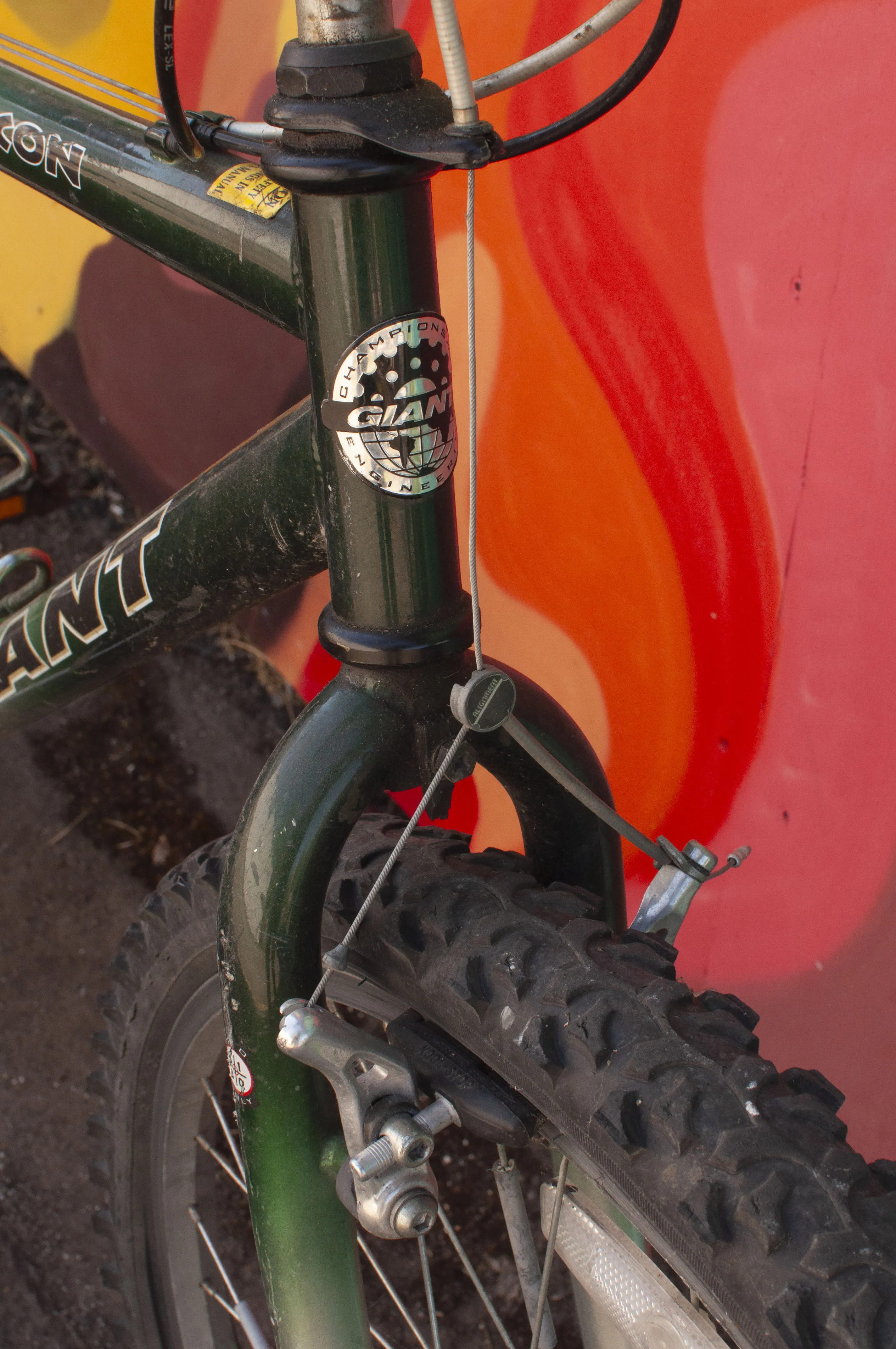 Giant Rincon Rigid Mountain Bike, Medium, Green & Silver, Used