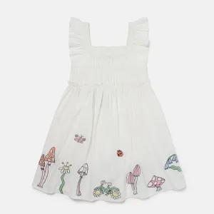 GIRL SLEEVELESS DRESS WITH FAIRYLAND EMBRO