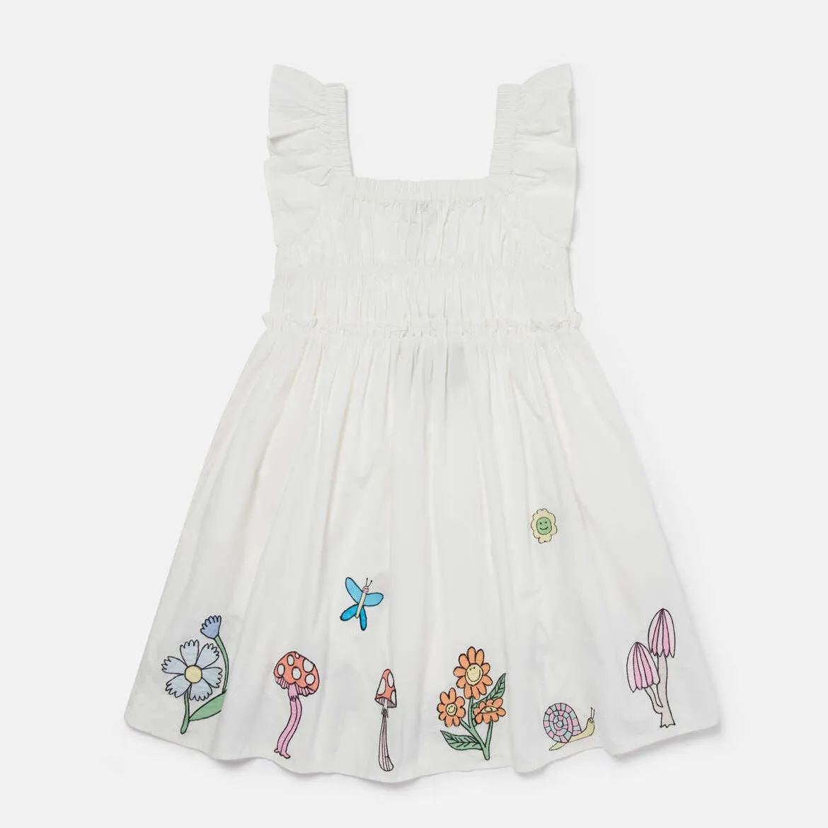 GIRL SLEEVELESS DRESS WITH FAIRYLAND EMBRO