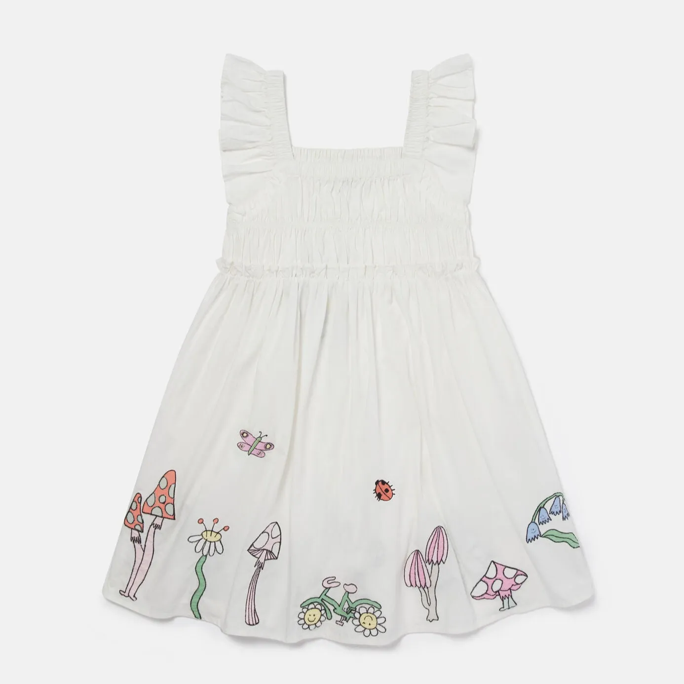 GIRL SLEEVELESS DRESS WITH FAIRYLAND EMBRO