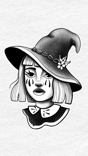Girl with Slouchy Hat