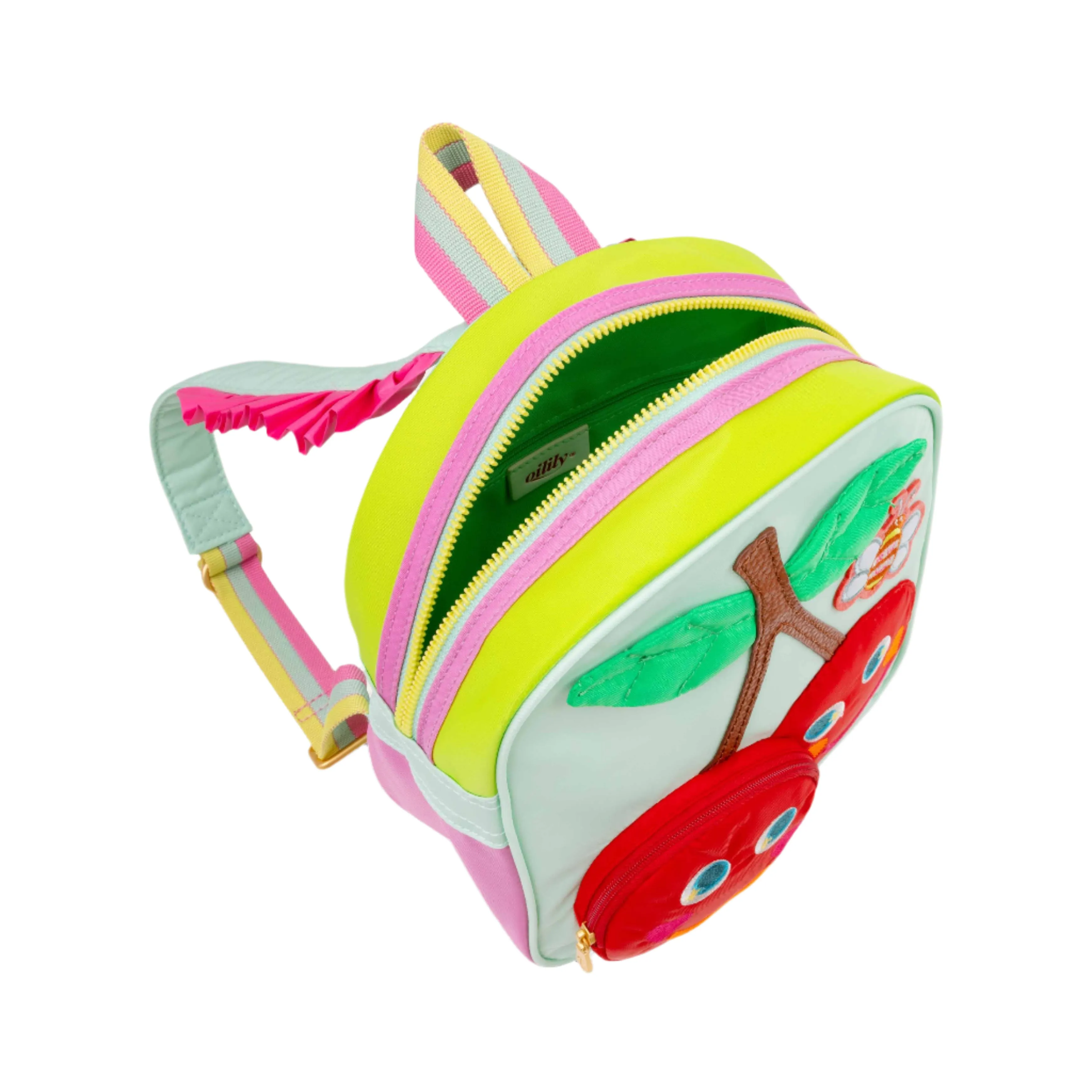 Girls Green Cherry Backpack