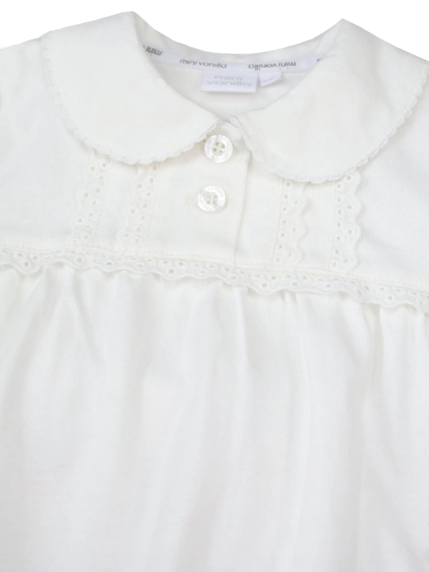 Girls Peter Pan Collar Jersey Pyjamas