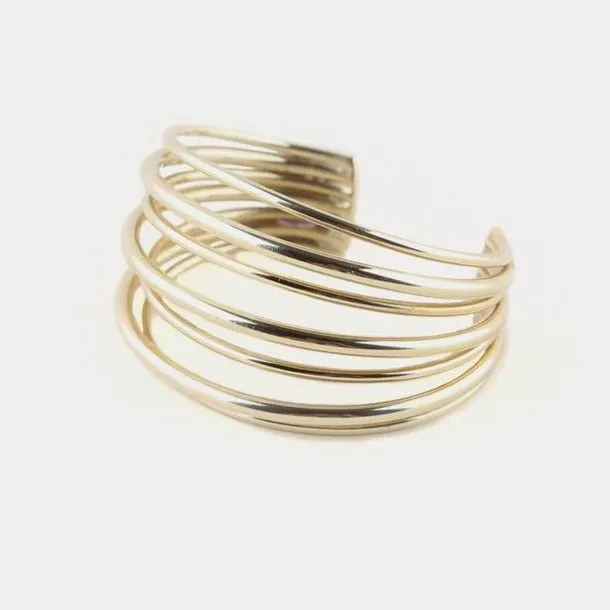 Gold Layered Strand Cuff