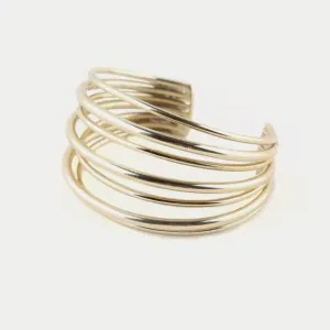 Gold Layered Strand Cuff