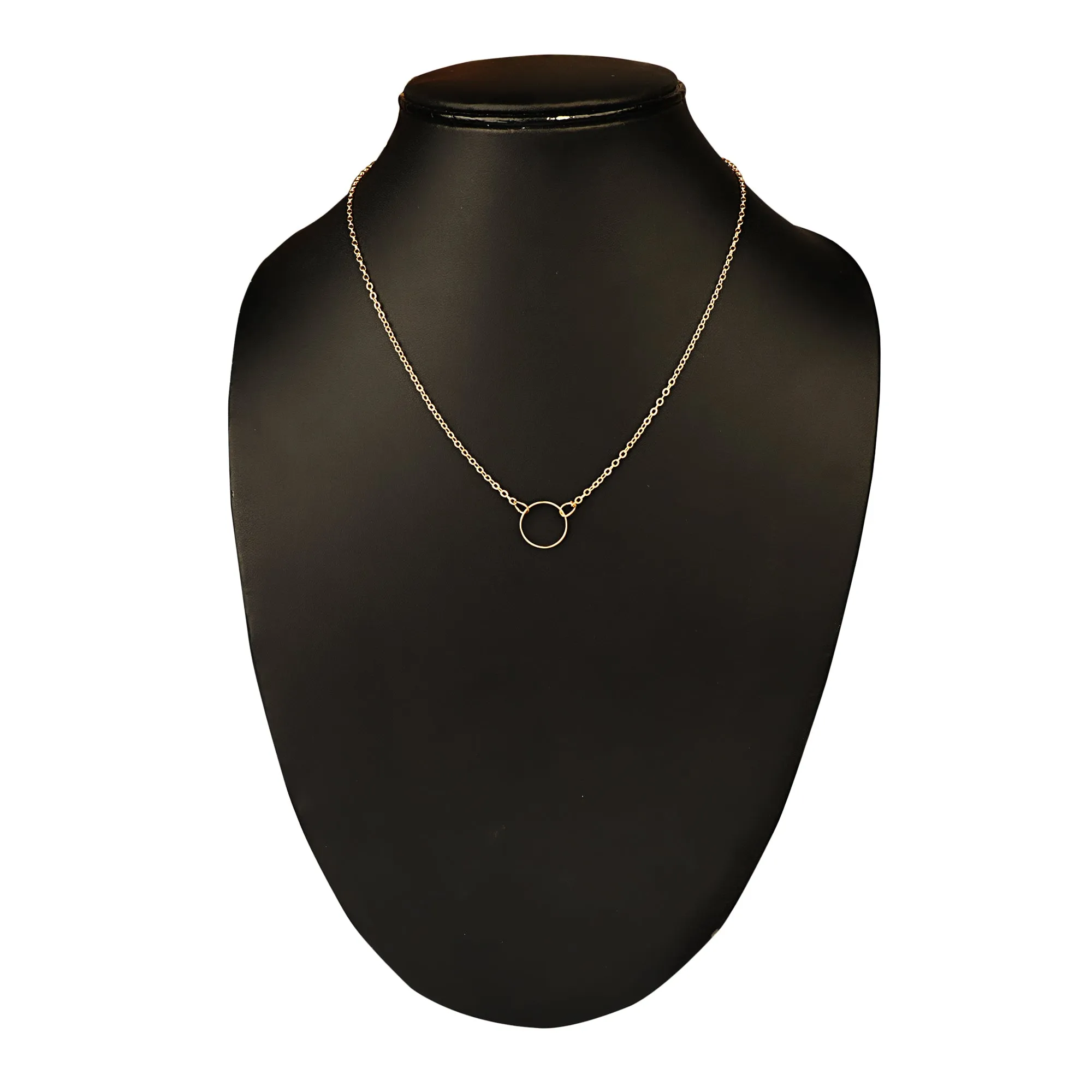Gold Plated Single Circle Pendant