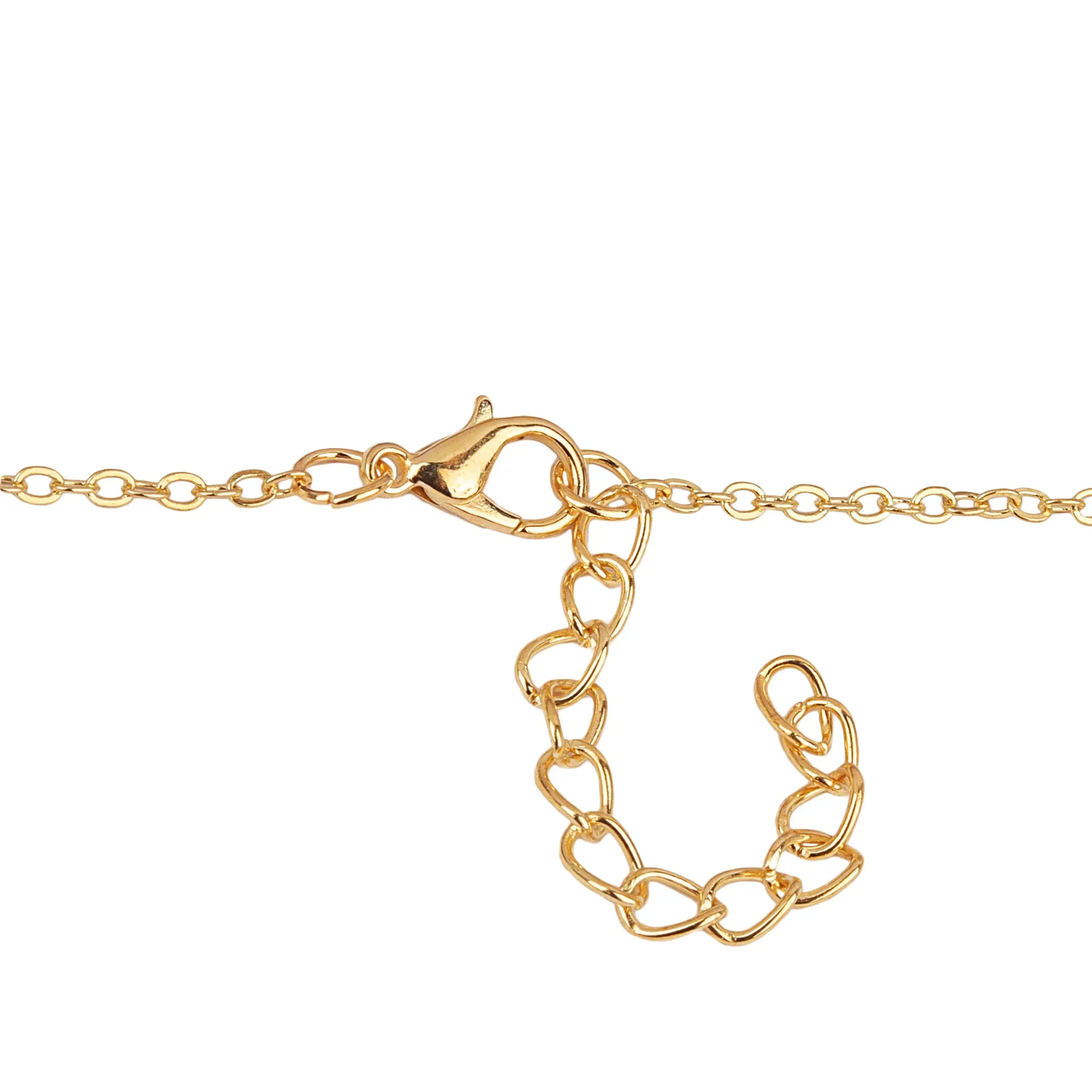 Gold Plated Star Studded Moon Pendant