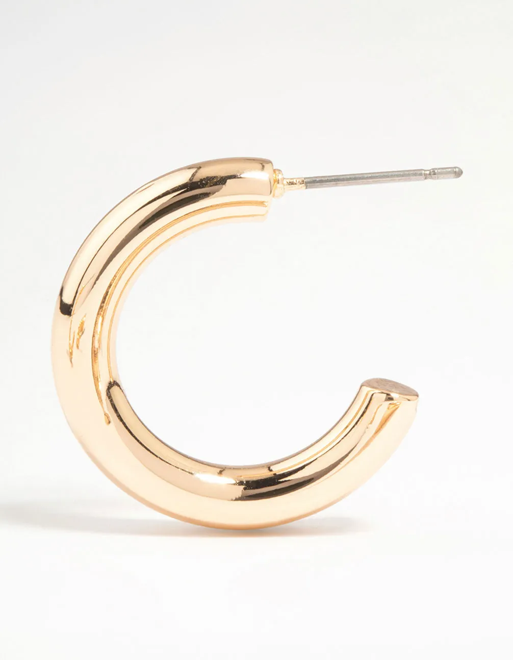 Gold Twisted & Round Hoop Earrings 2-Pack