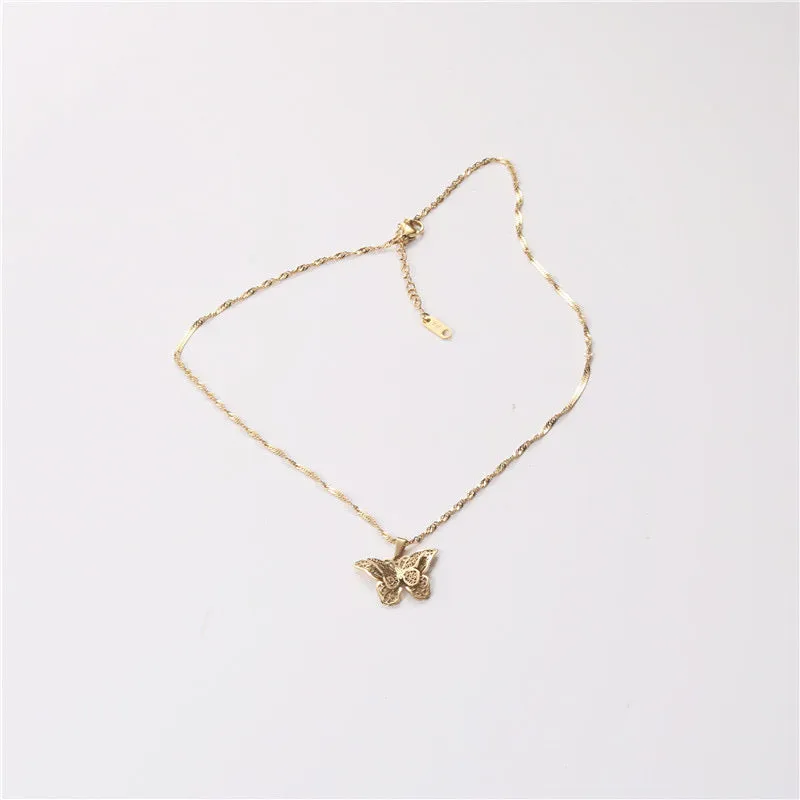 Golden Butterfly Necklace