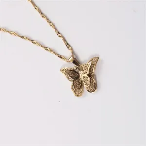 Golden Butterfly Necklace