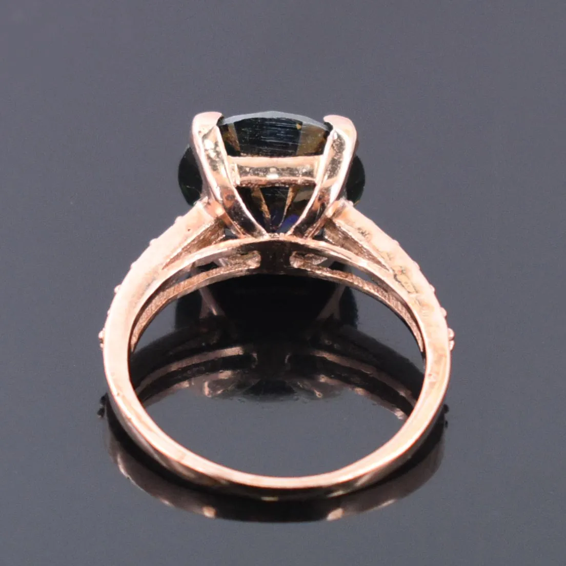 Gorgeous Deep Blue Diamond Wedding Ring with White Accents in 925 Silver! Beautiful Shine & Amazing Look! Ideal For Anniversary Gift, 5.50 Ct Certified Diamond!