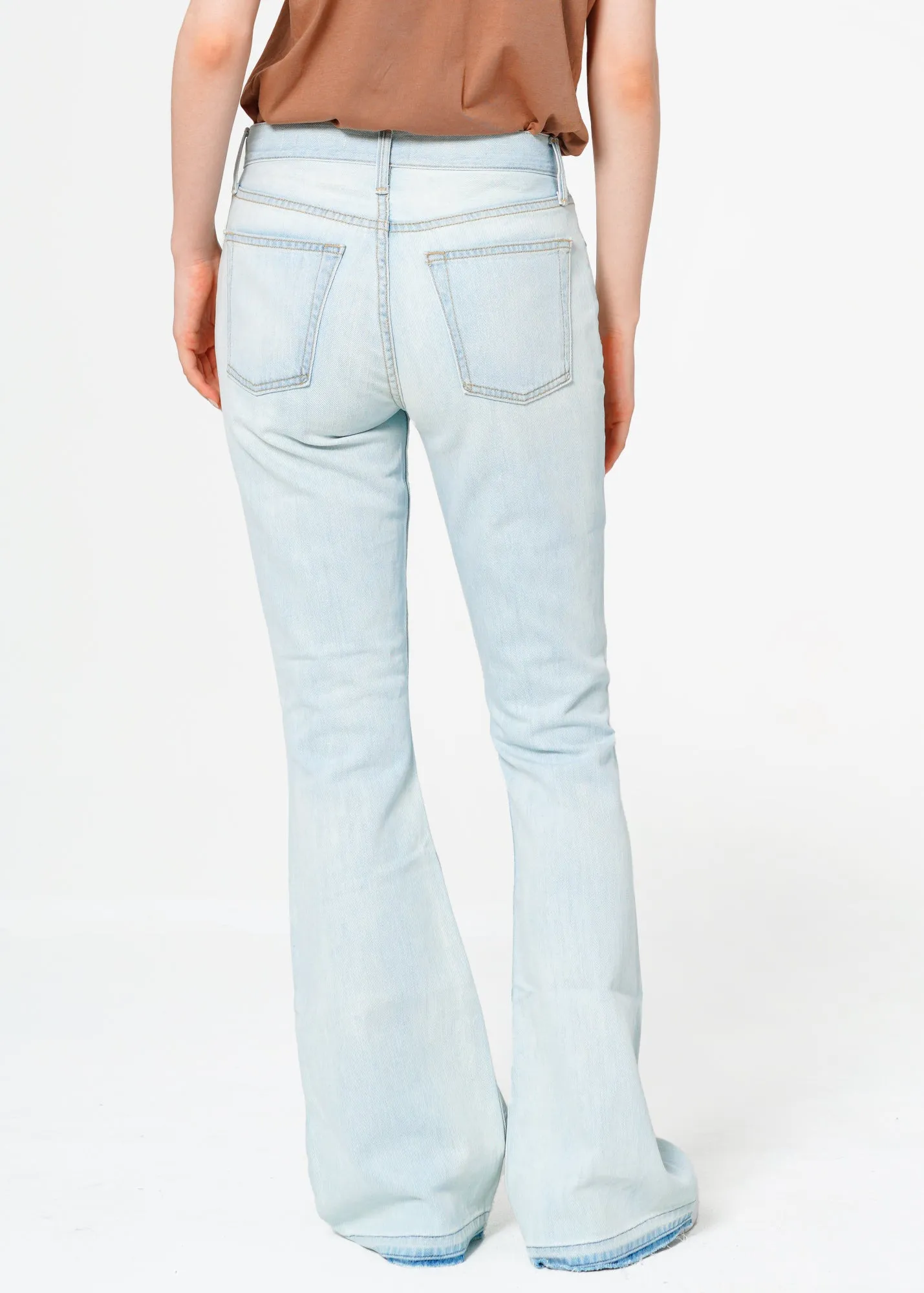 Grace Mid Rise Unhemmed Flare