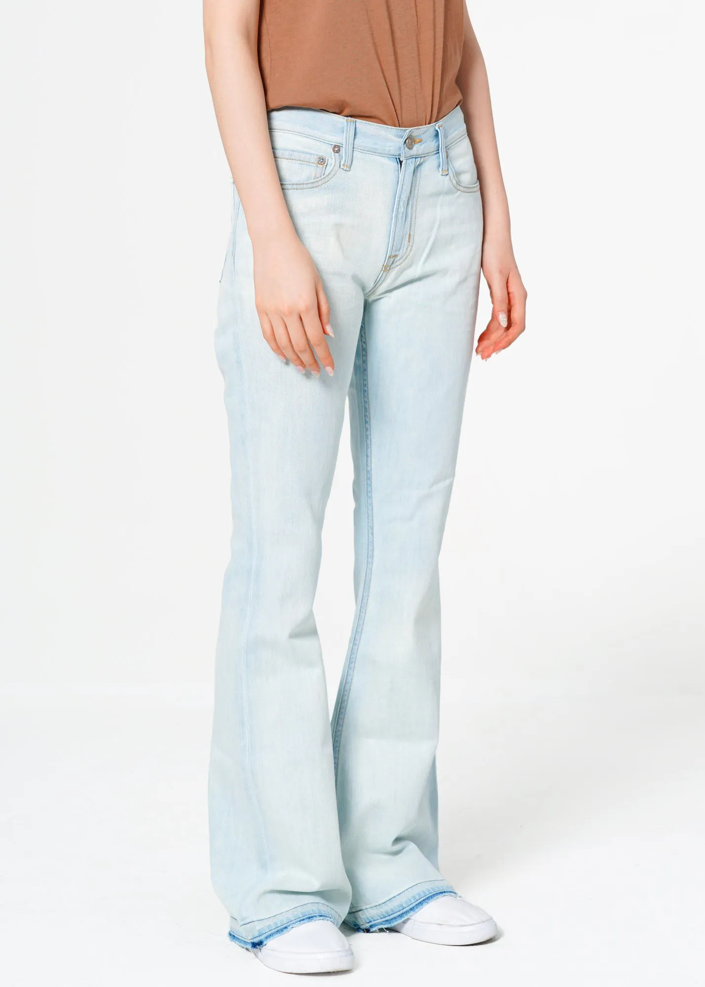 Grace Mid Rise Unhemmed Flare