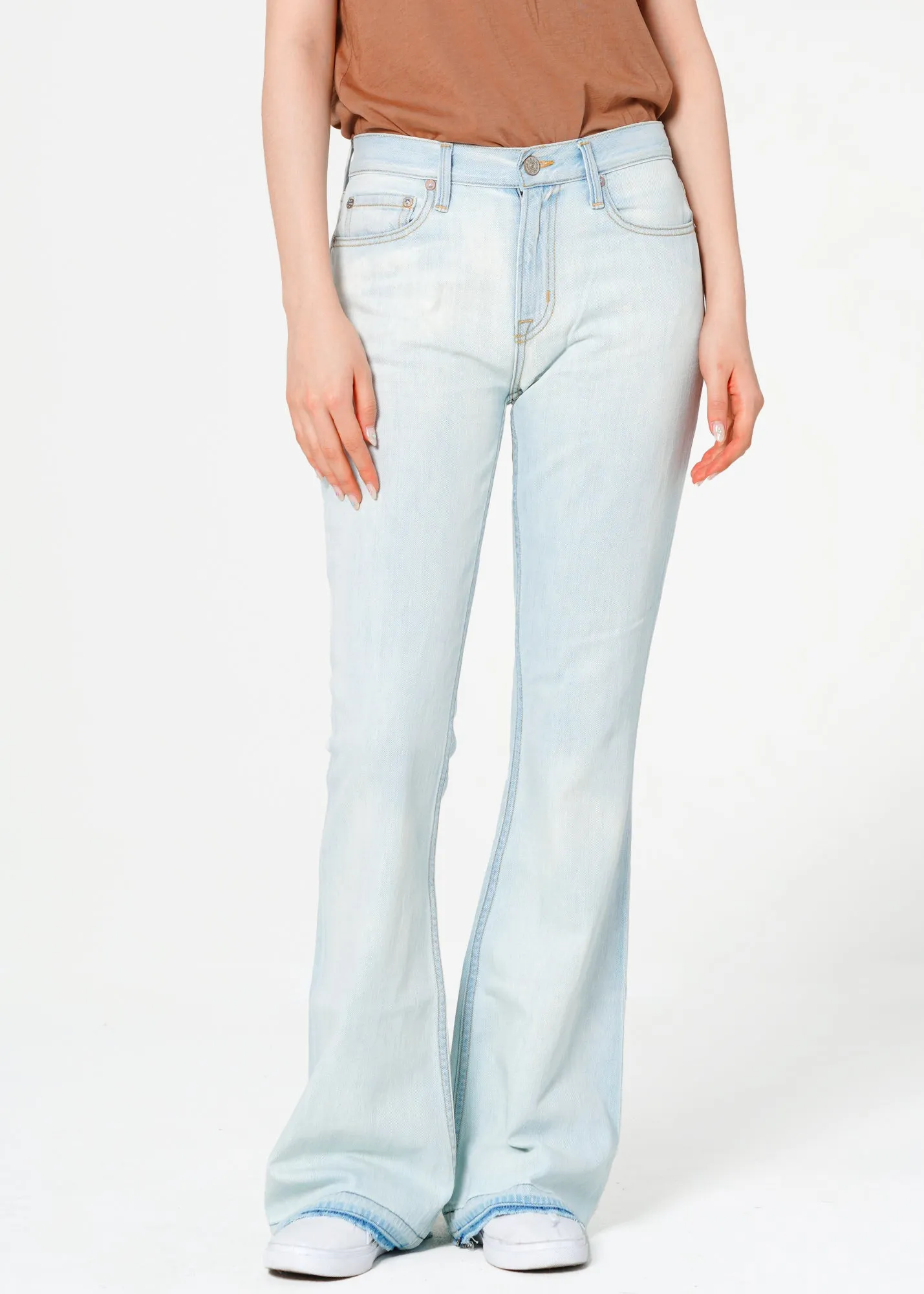 Grace Mid Rise Unhemmed Flare