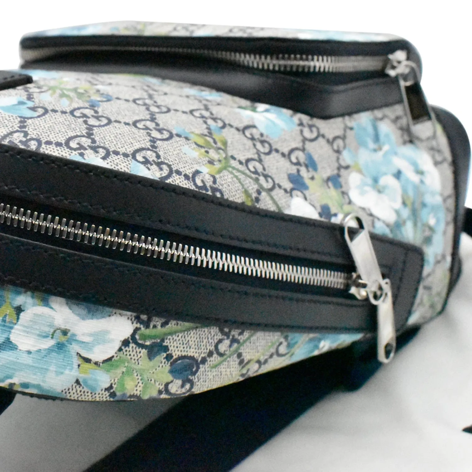 GUCCI Blooms GG Supreme Monogram Backpack Blue 546327
