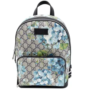 GUCCI Blooms GG Supreme Monogram Backpack Blue 546327
