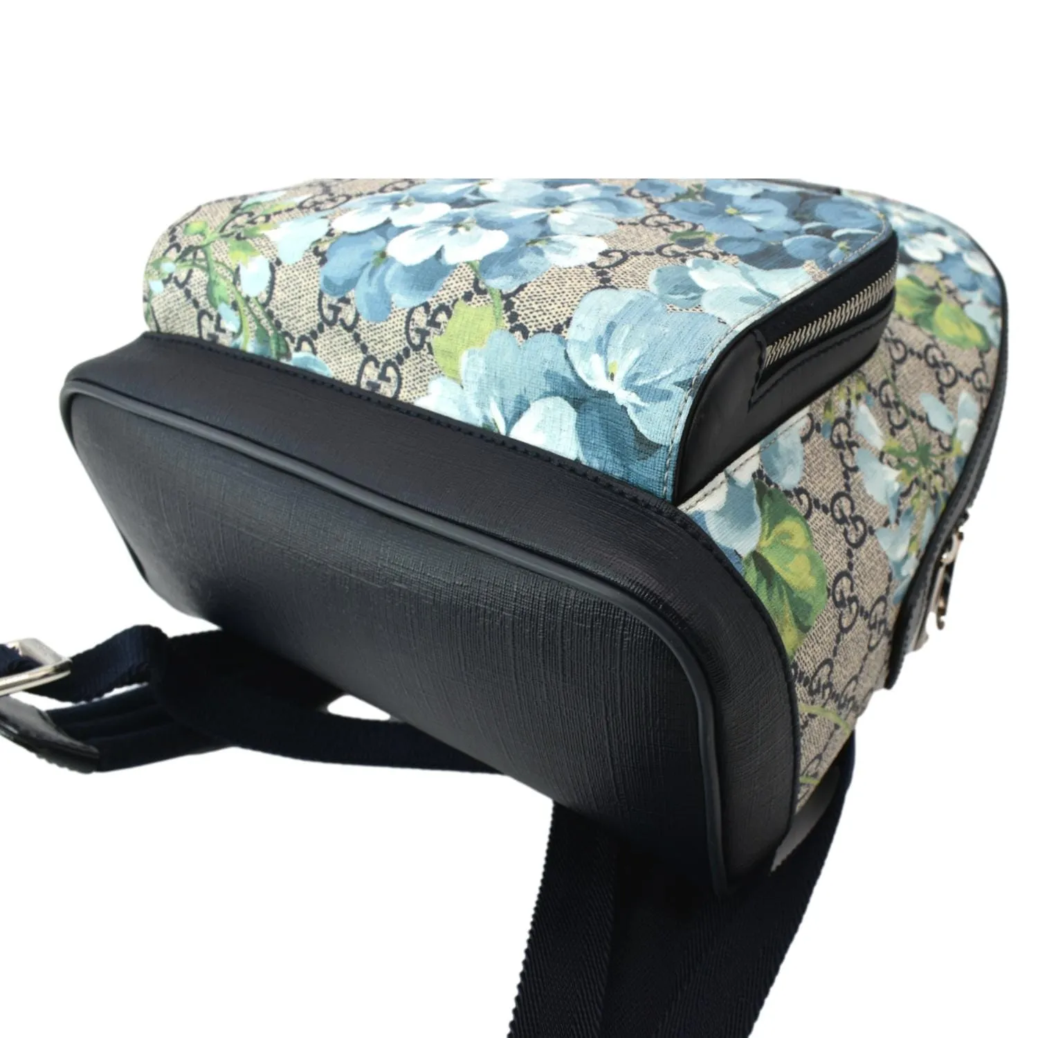 GUCCI Blooms GG Supreme Monogram Backpack Light Blue 546327
