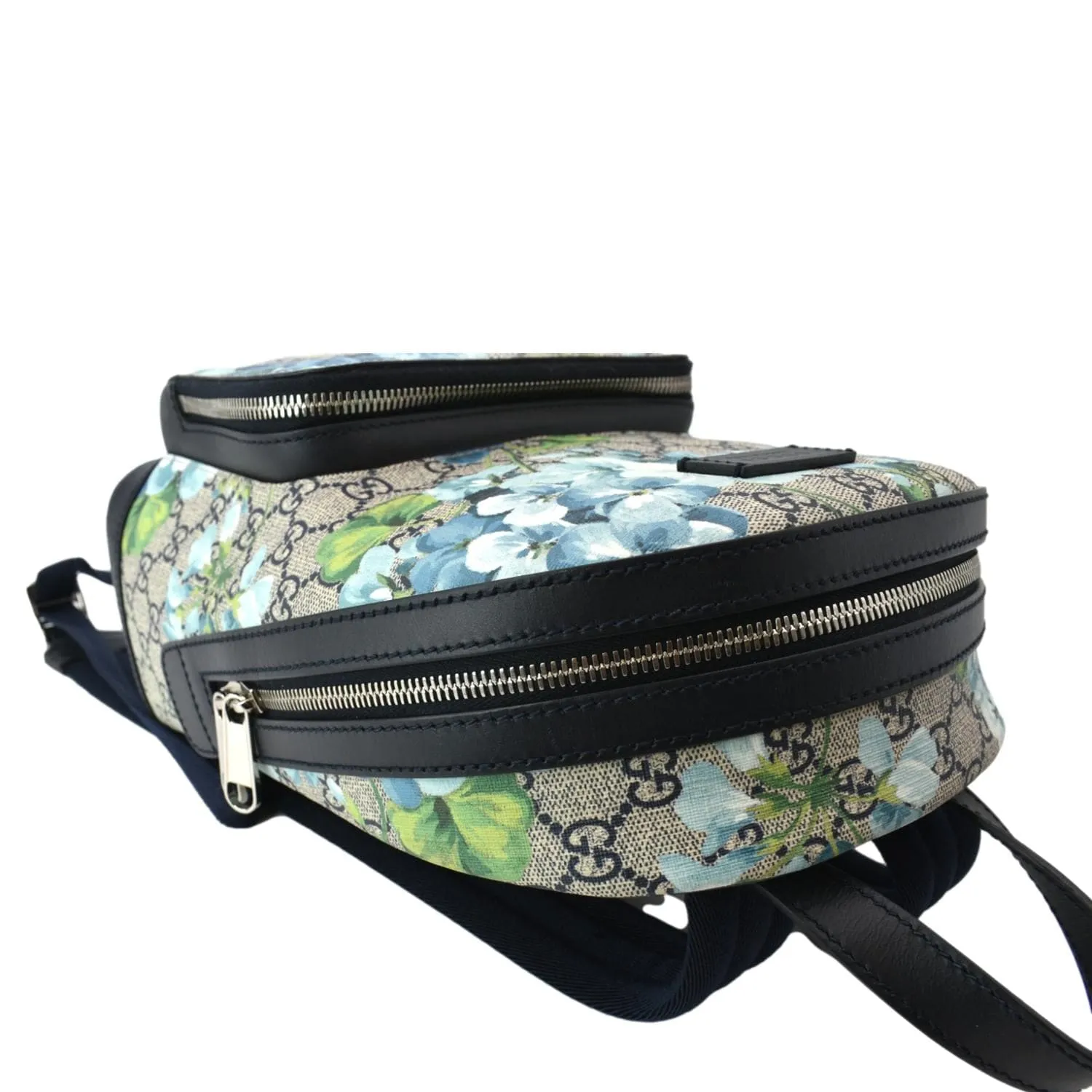 GUCCI Blooms GG Supreme Monogram Backpack Light Blue 546327