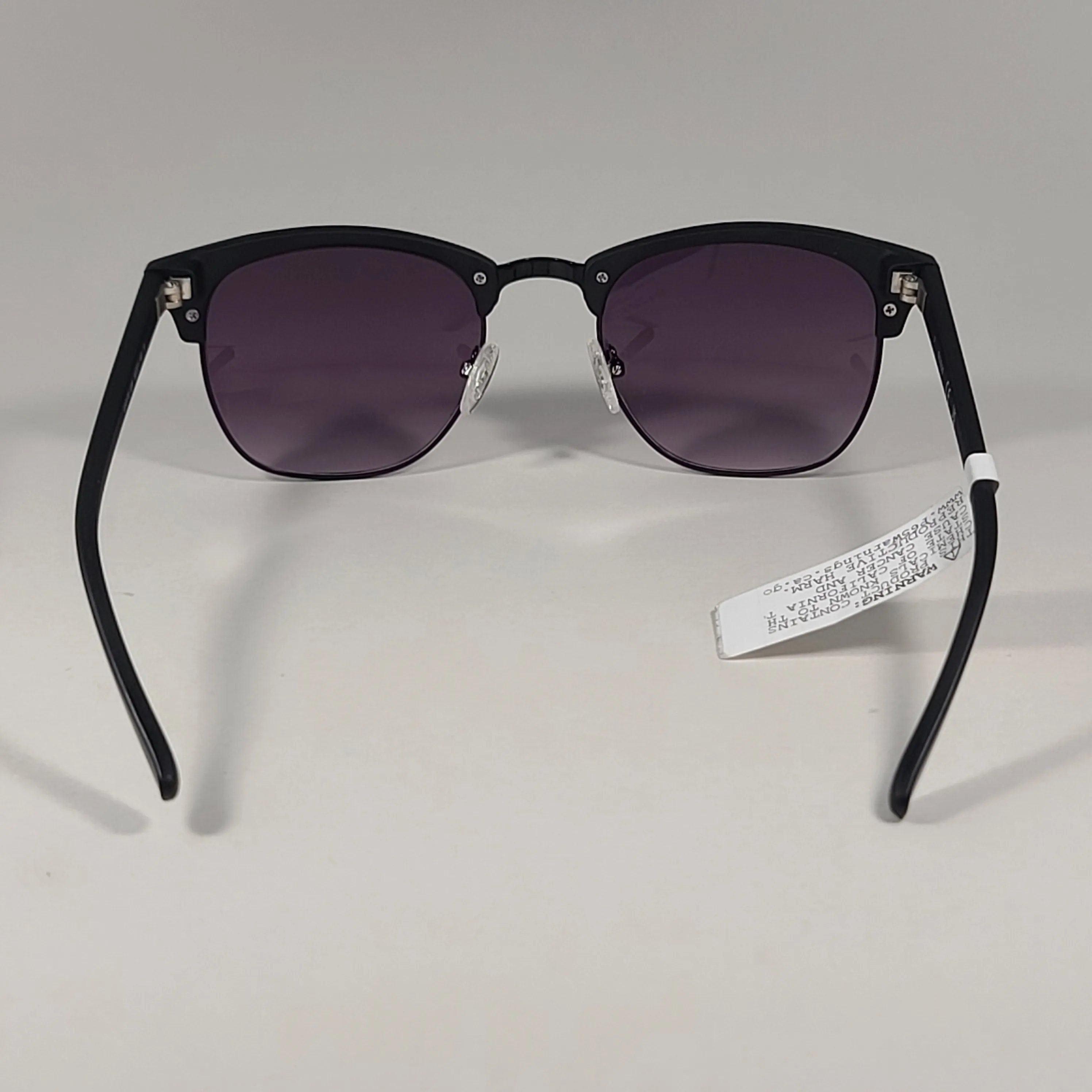 Guess Square Club Sunglasses Matte Black Frame Smoke Gradient Lens GF0170 02B