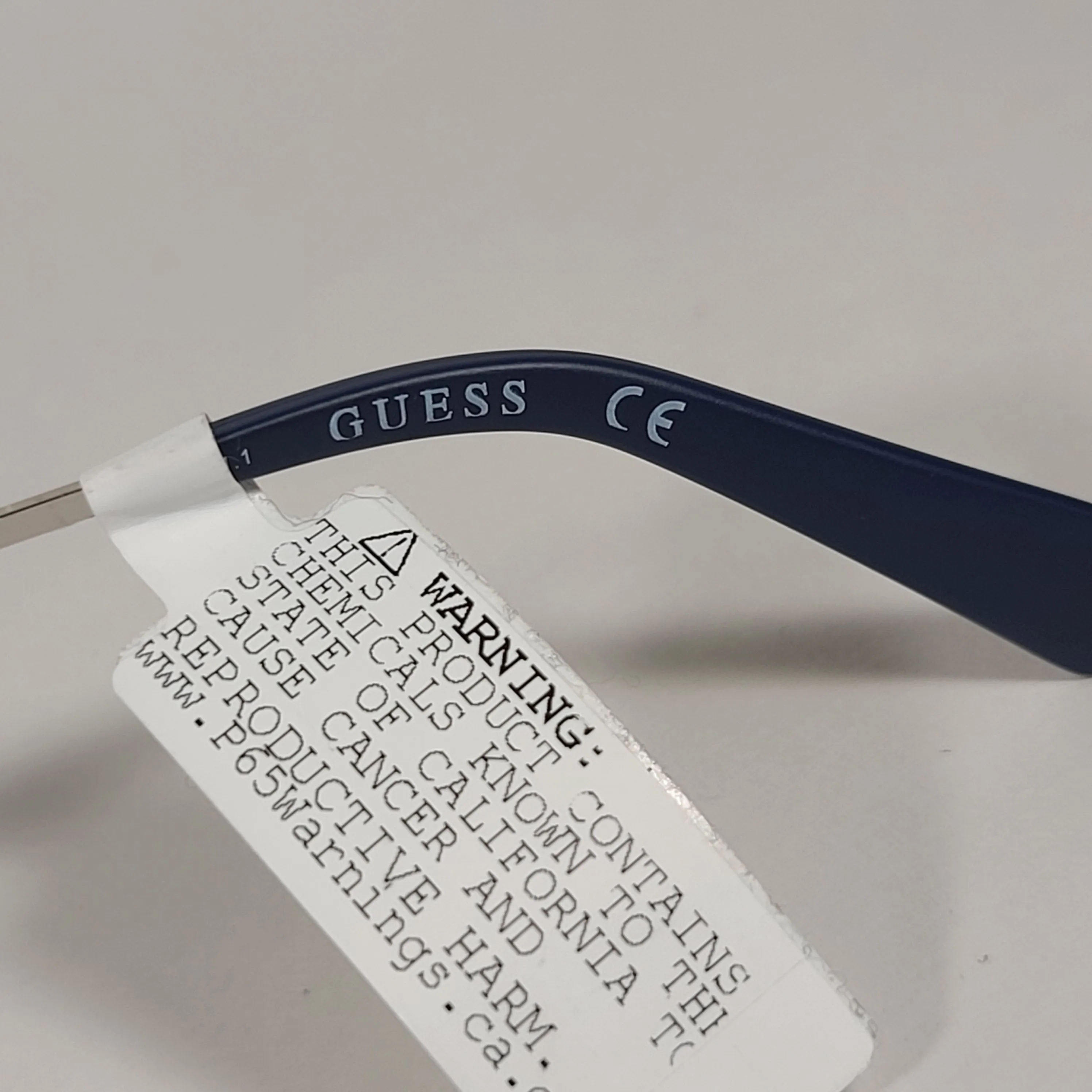 Guess Square Club Sunglasses Navy Blue And Gray Frame Smoke Gradient Lens GF0225 91W