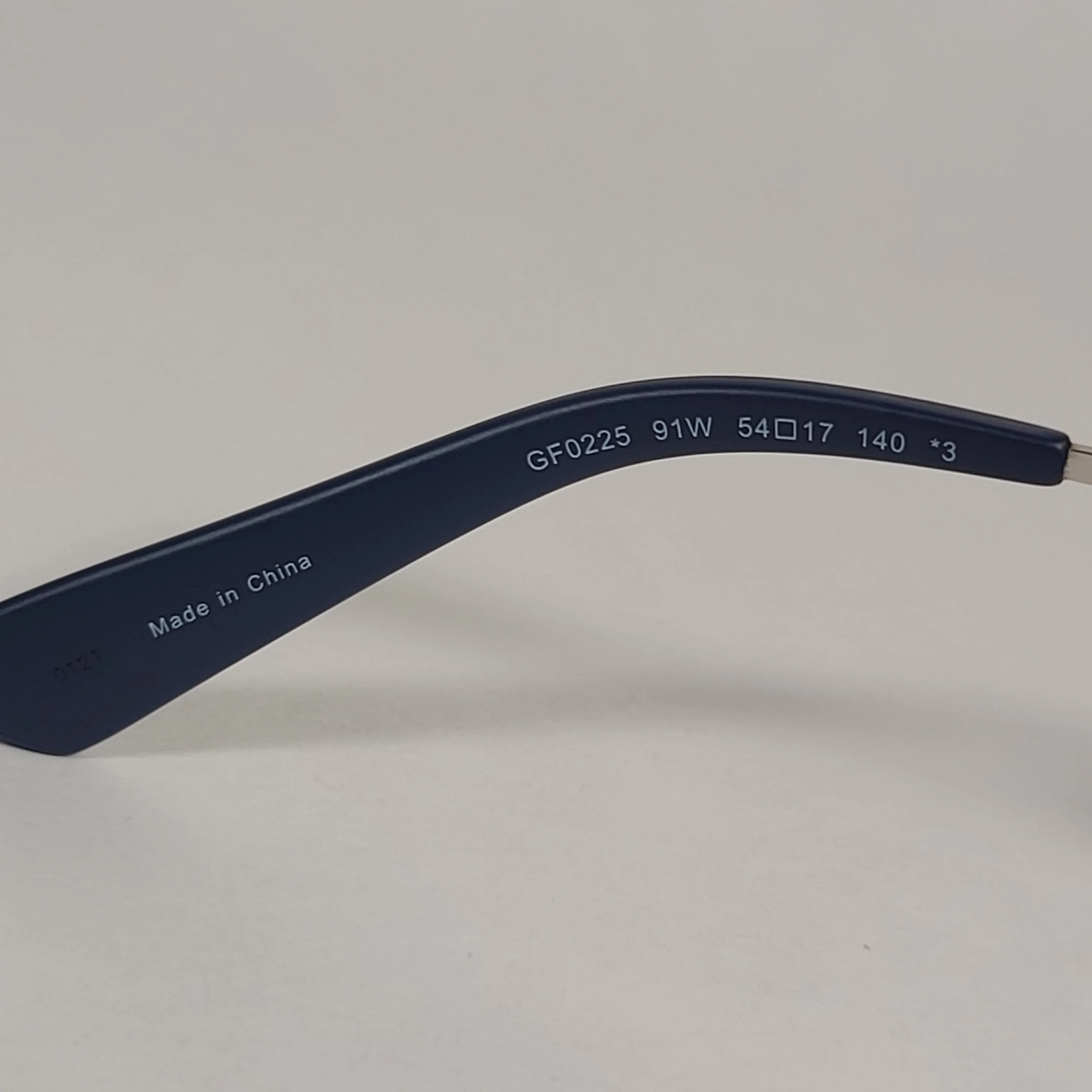 Guess Square Club Sunglasses Navy Blue And Gray Frame Smoke Gradient Lens GF0225 91W