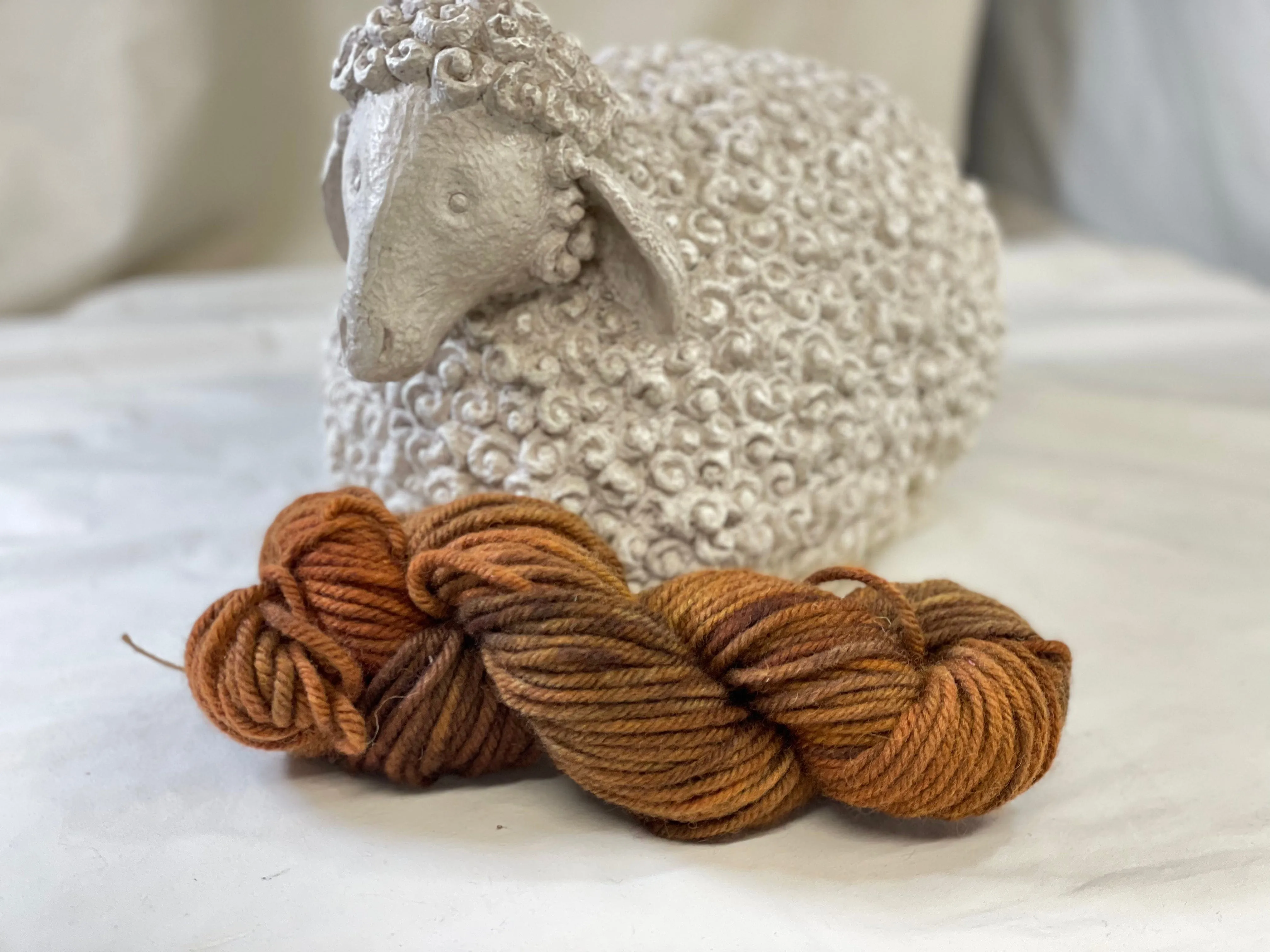 Hand dyed Studio 4-ply Yarn - Landscape Brown