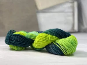 Hand-dyed Studio Yarn - Greena Palooza