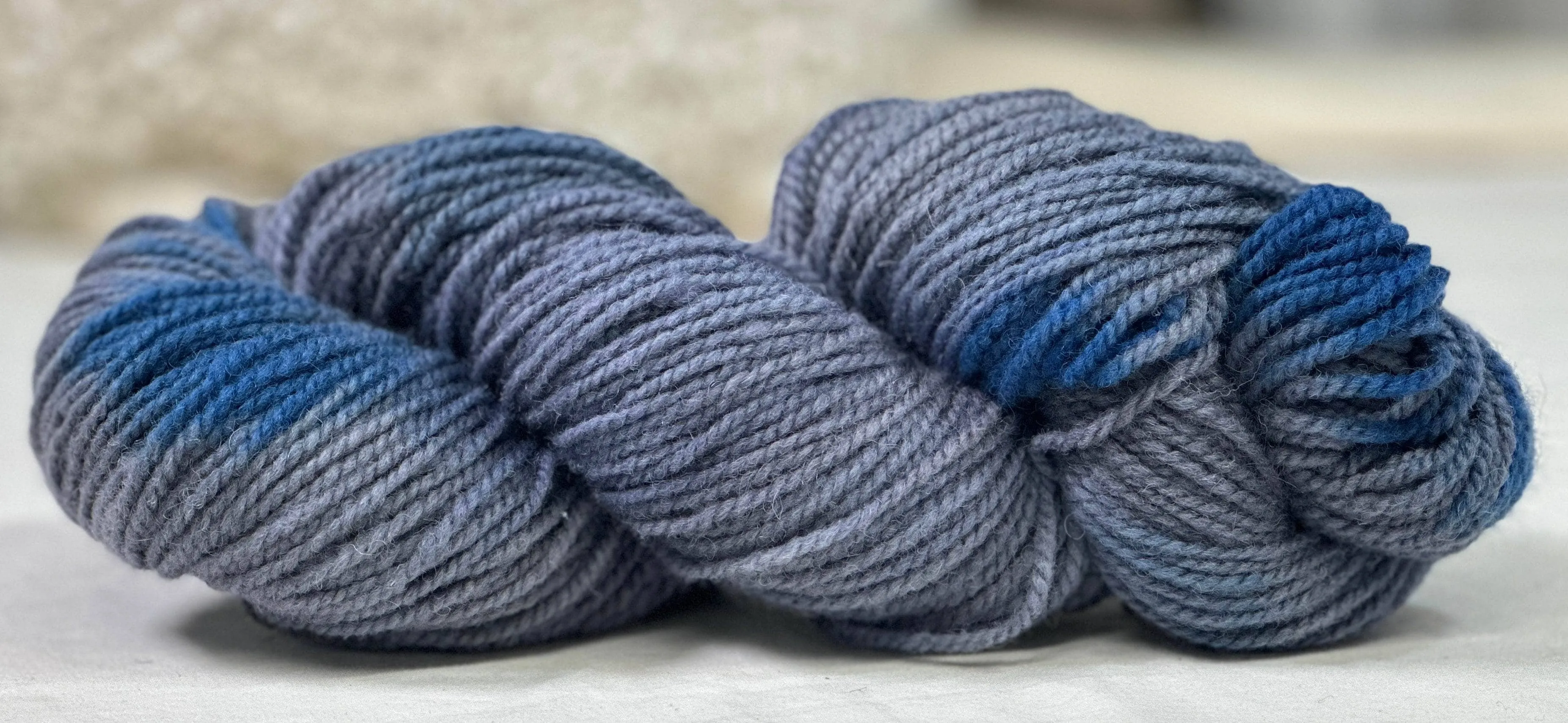 Hand-Dyed Studio Yarn - Storm Pending 2 ply