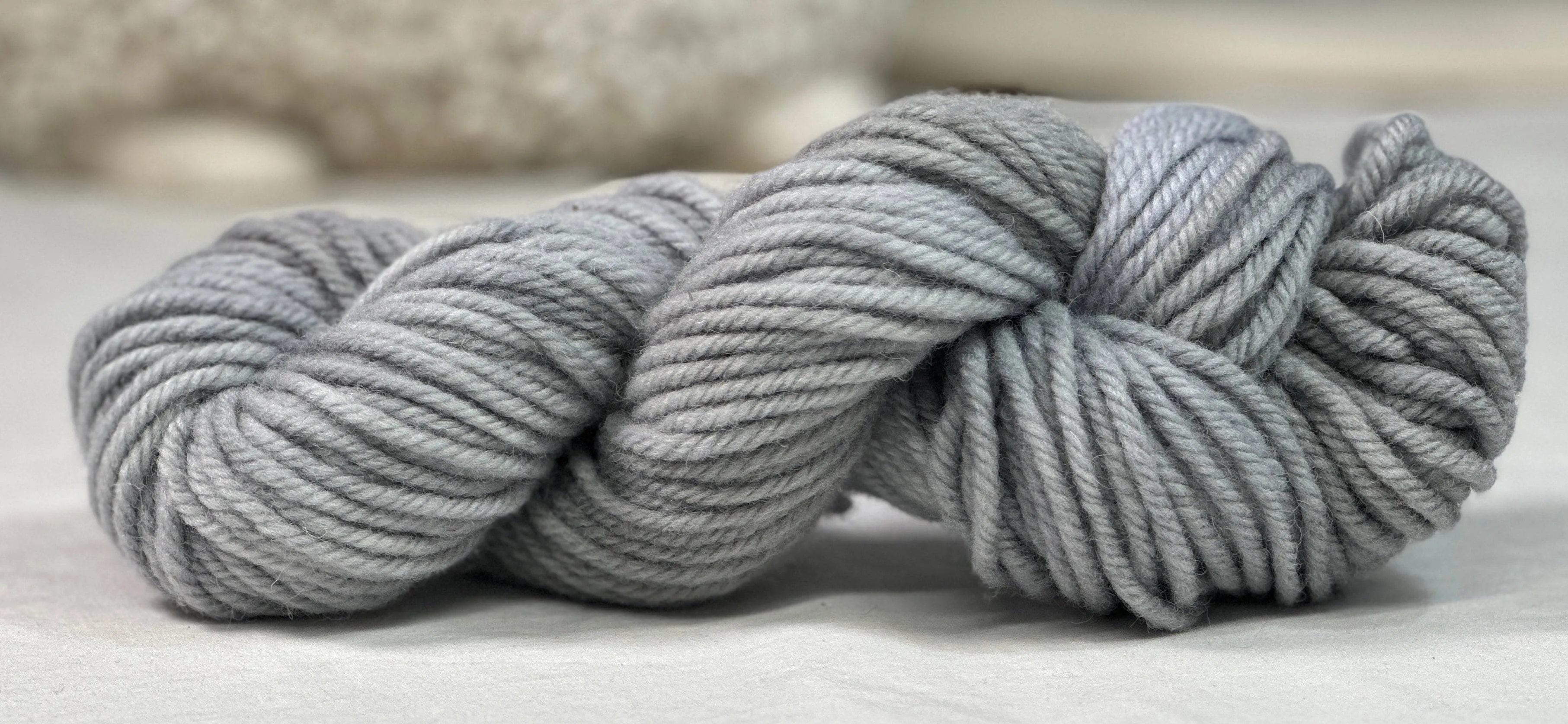 Hand-dyed Studio Yarn - White Sage 4 ply