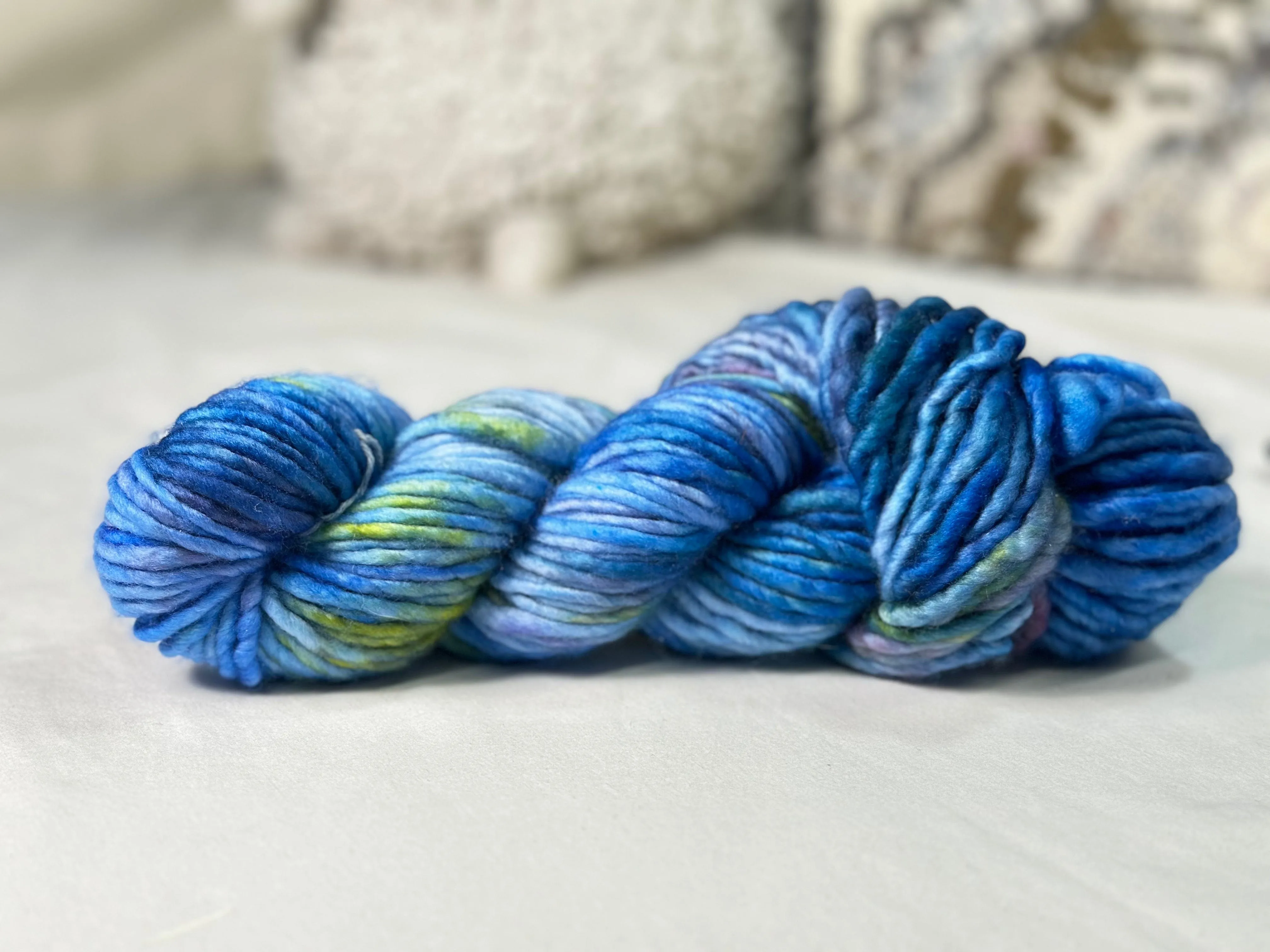 Hand-Dyed Studio Yarn - Window Pane Blue