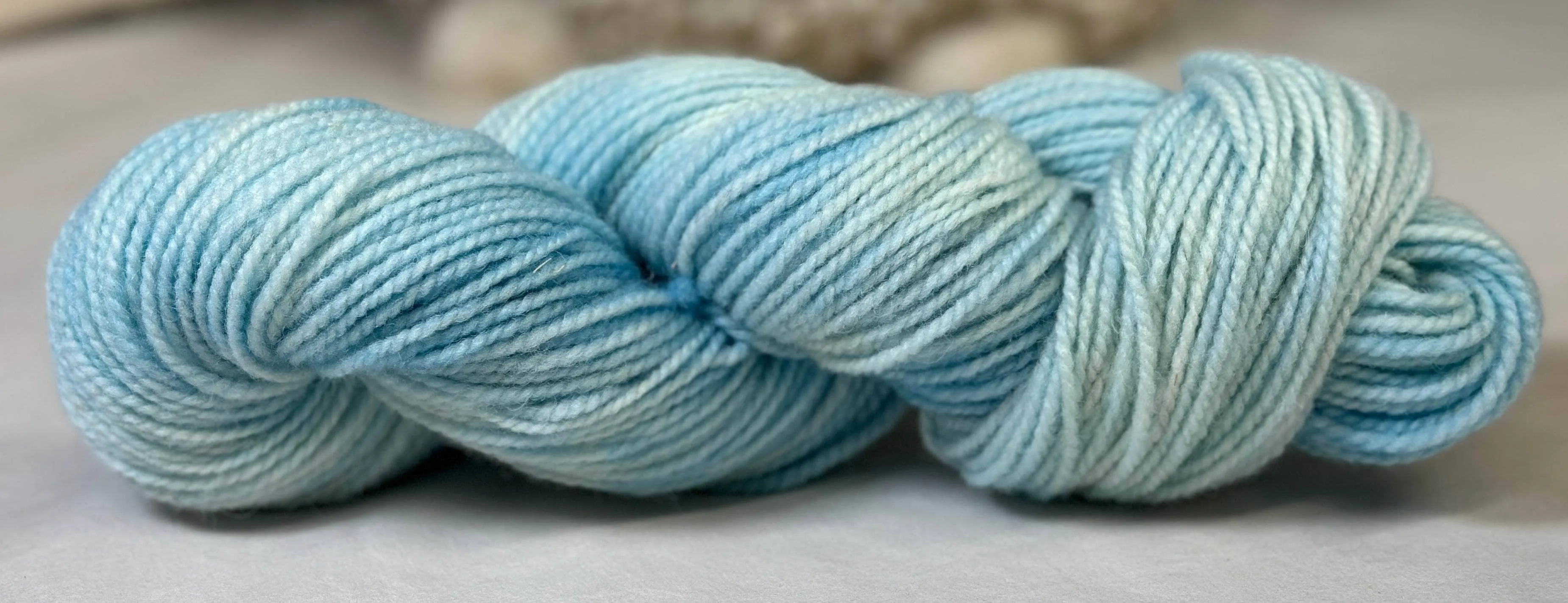 Hand-Dyed Yarn - Cool Evening Sky 2 ply