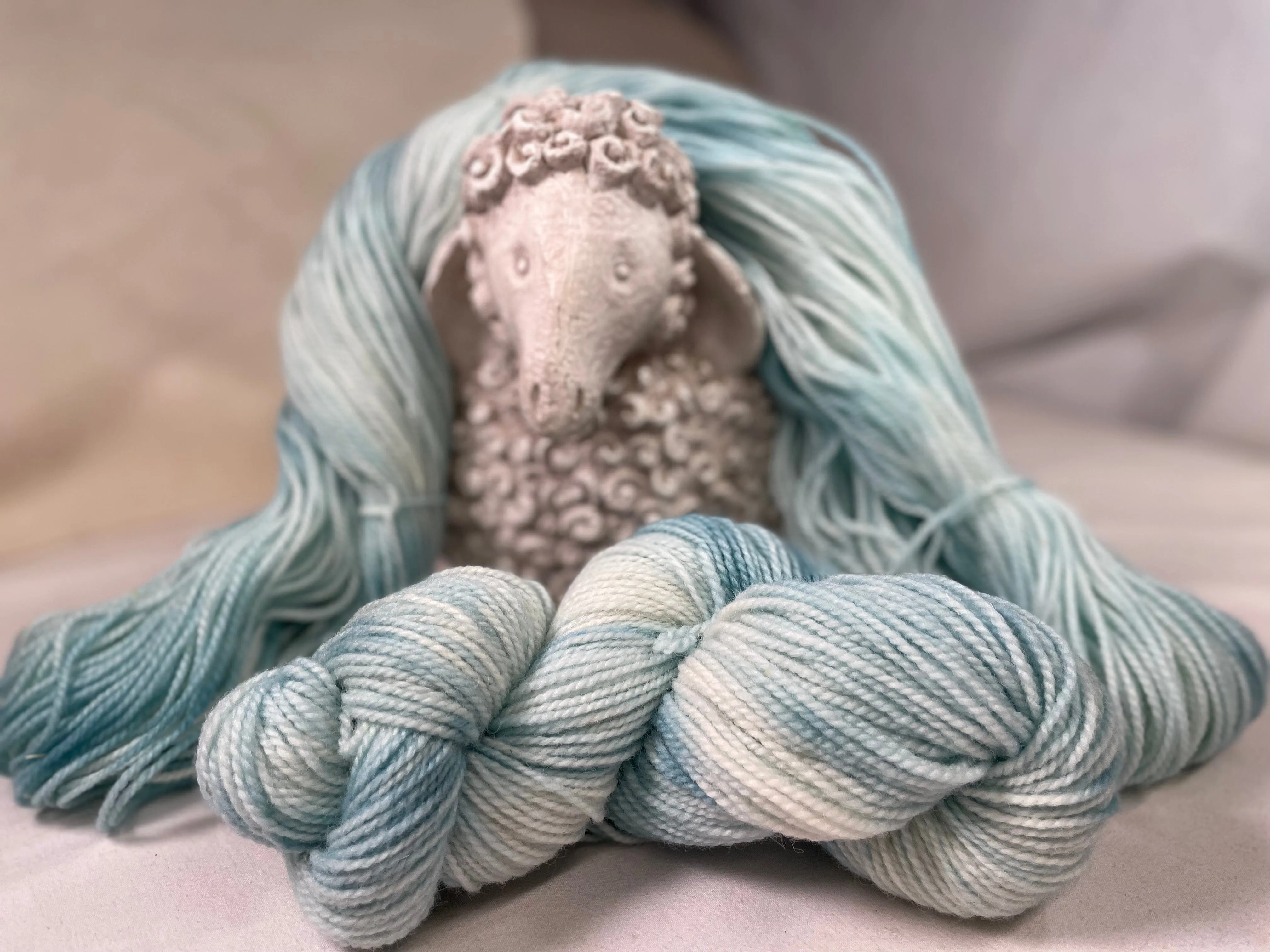 Hand-Dyed Yarn - Spruce Sky 2 ply