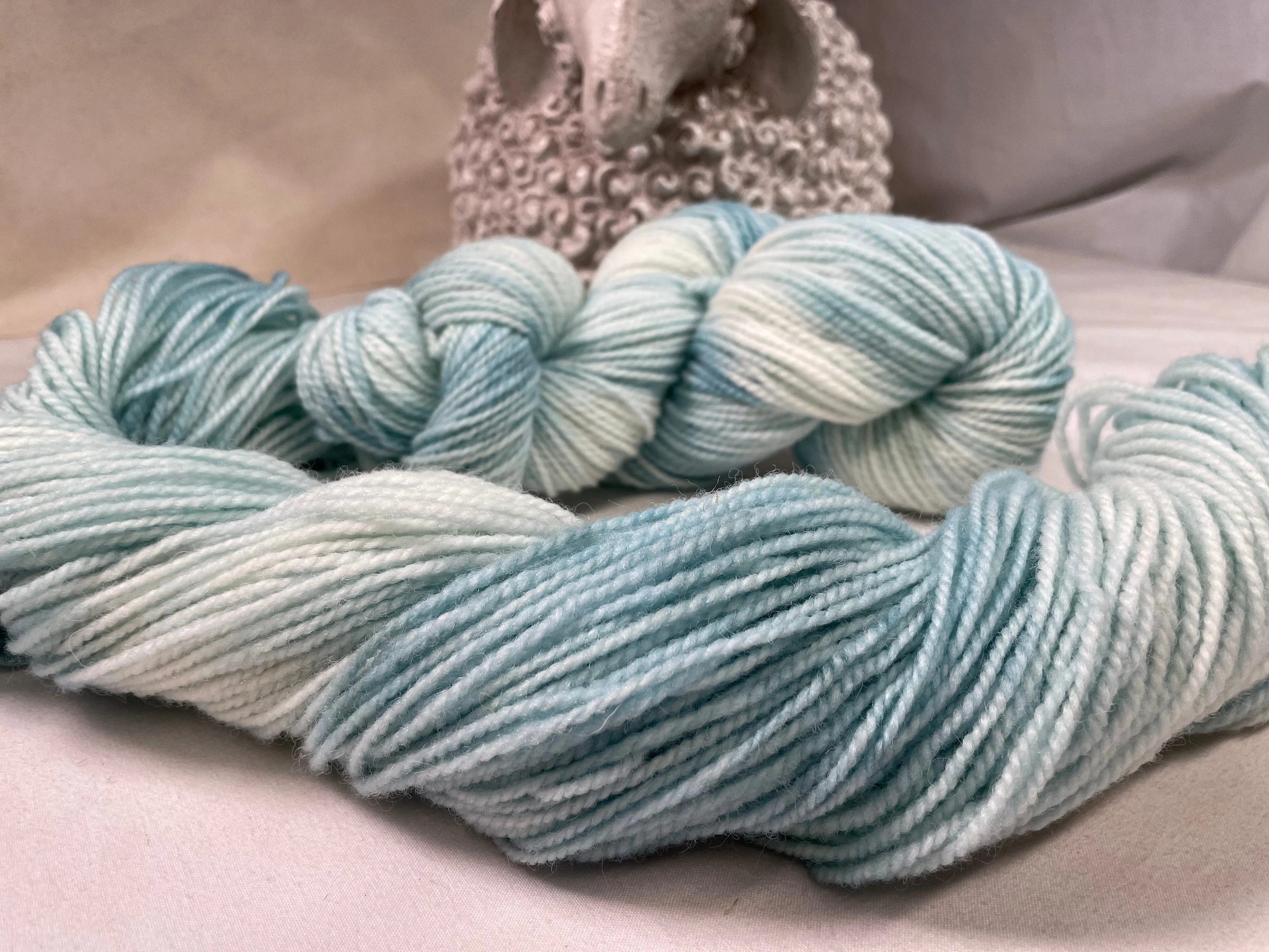Hand-Dyed Yarn - Spruce Sky 2 ply