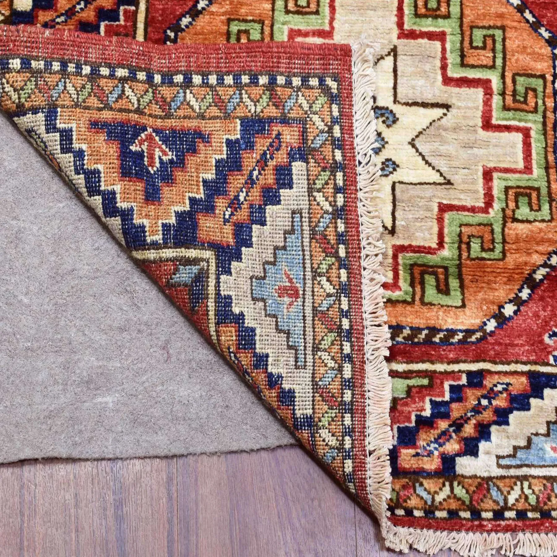 Hand-Knotted Afghan Ersari Handmade Wool Traditional Rug (Size 2.6 X 9.7) Cwral-9870
