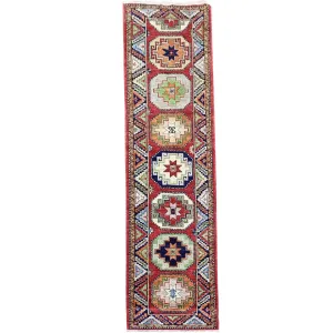 Hand-Knotted Afghan Ersari Handmade Wool Traditional Rug (Size 2.6 X 9.7) Cwral-9870