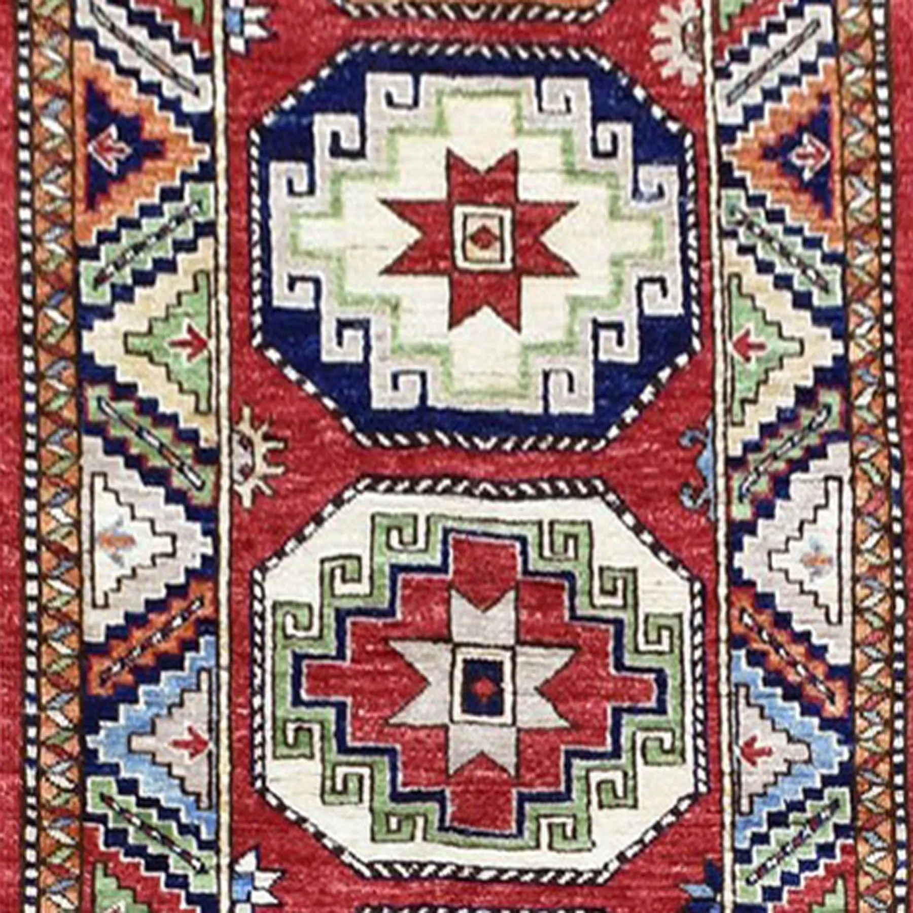 Hand-Knotted Afghan Ersari Handmade Wool Traditional Rug (Size 2.6 X 9.7) Cwral-9870