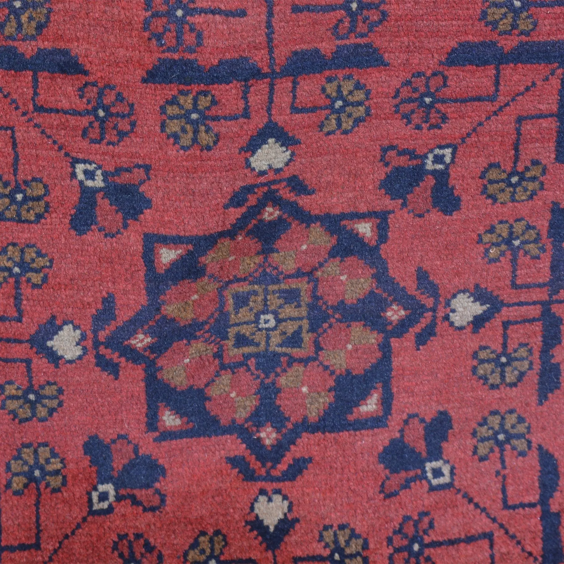 Hand-Knotted Afghan Khal Mohammadi Tribal Handmade 100% Wool (Size 1.9 X 4.6) Cwrsf-159