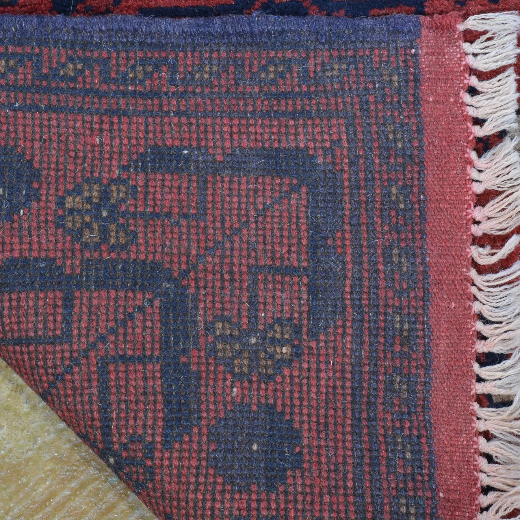 Hand-Knotted Afghan Khal Mohammadi Tribal Handmade 100% Wool (Size 1.9 X 4.6) Cwrsf-159