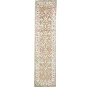 Hand-Knotted Afghan Tribal Chobi Oushak Design Rug 100% Wool (Size 2.7 X 9.10) Cwral-1494